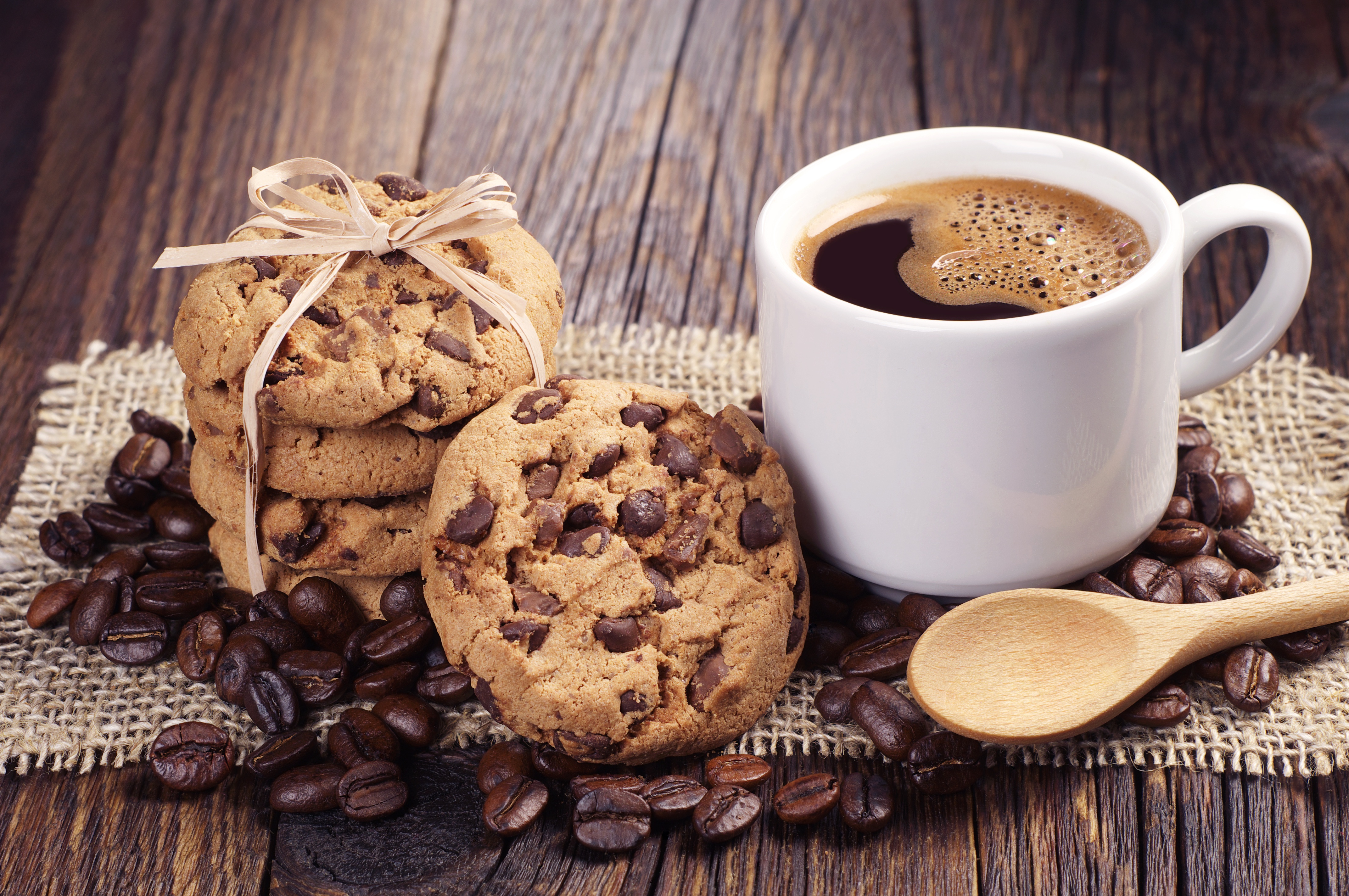 General 4288x2848 sweets coffee cup cookies hot drink closeup
