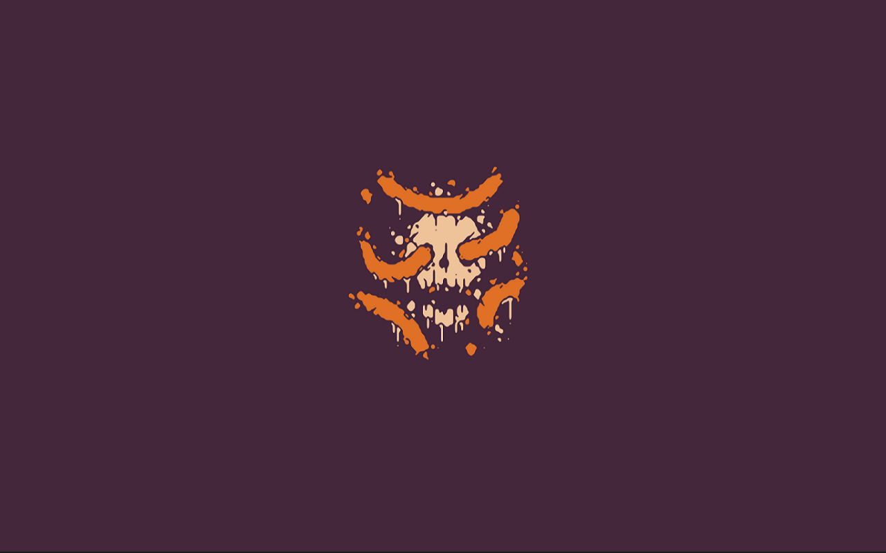 General 1280x800 skull purple background simple background minimalism