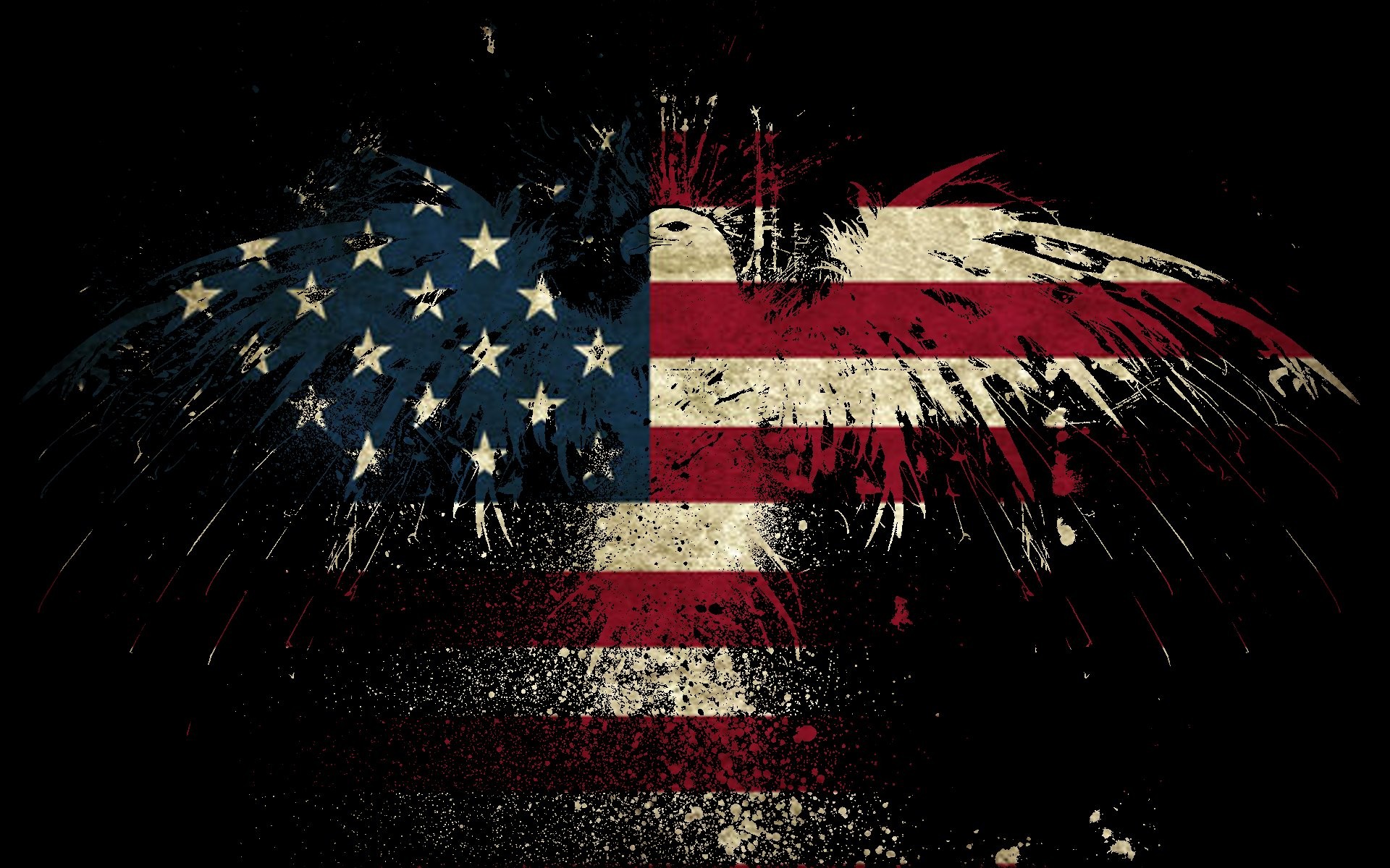 General 1920x1200 American flag grunge flag digital art