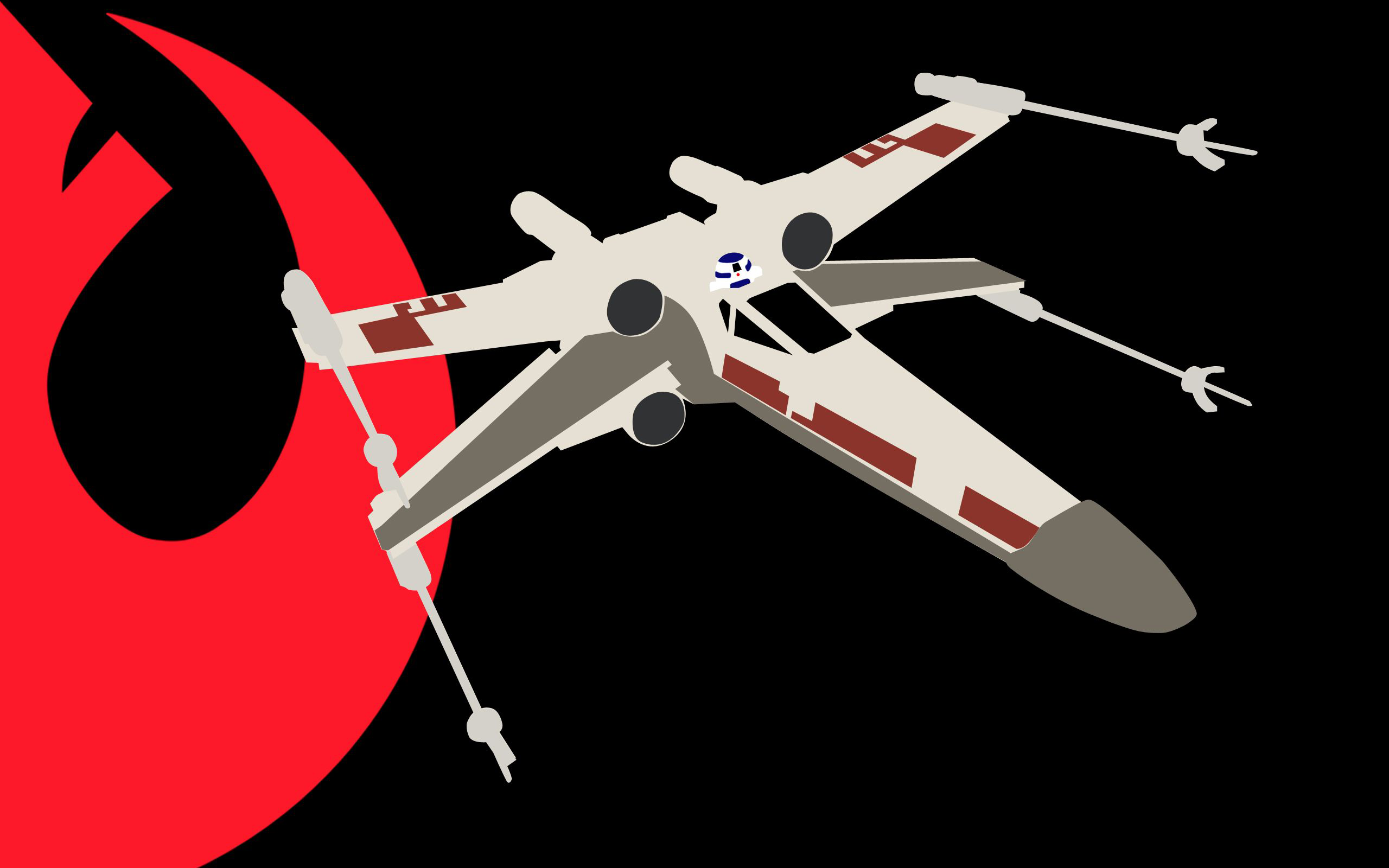 General 2560x1600 Star Wars X-wing Rebel Alliance spaceship minimalism vehicle Star Wars Ships black background simple background science fiction