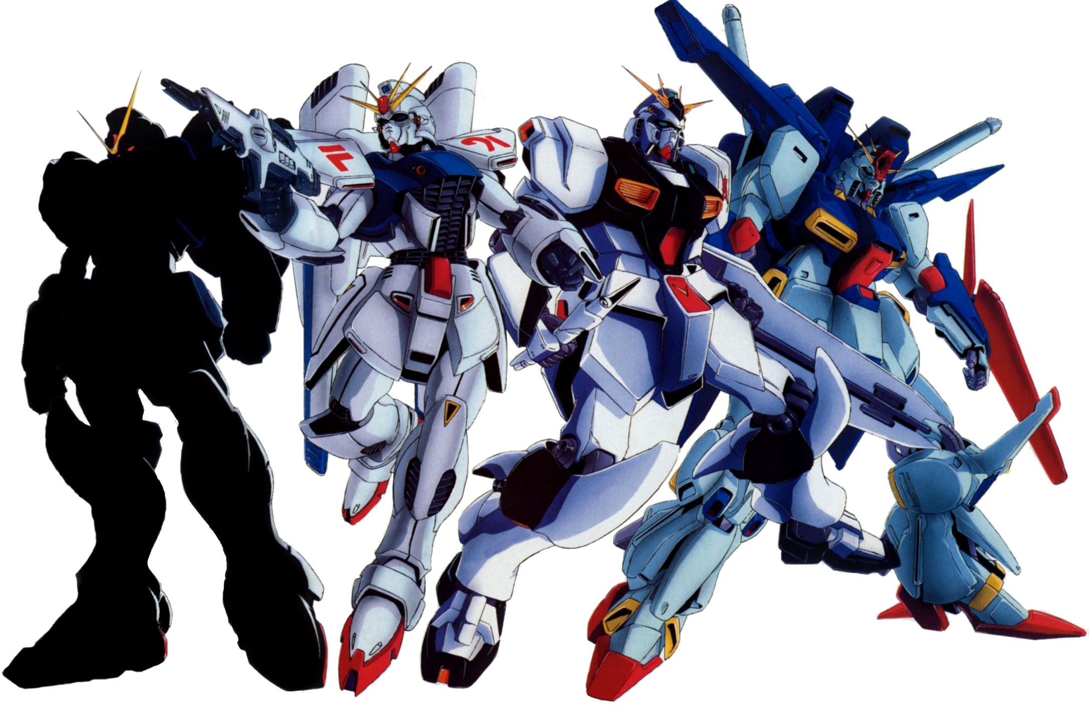 Anime 2173x1413 anime Mobile Suit Gundam Mobile Suit Gundam ZZ ZZ Gundam Gundam F91 RX-93 v Gundam Mobile Suit Gundam Char&#039;s Counterattack