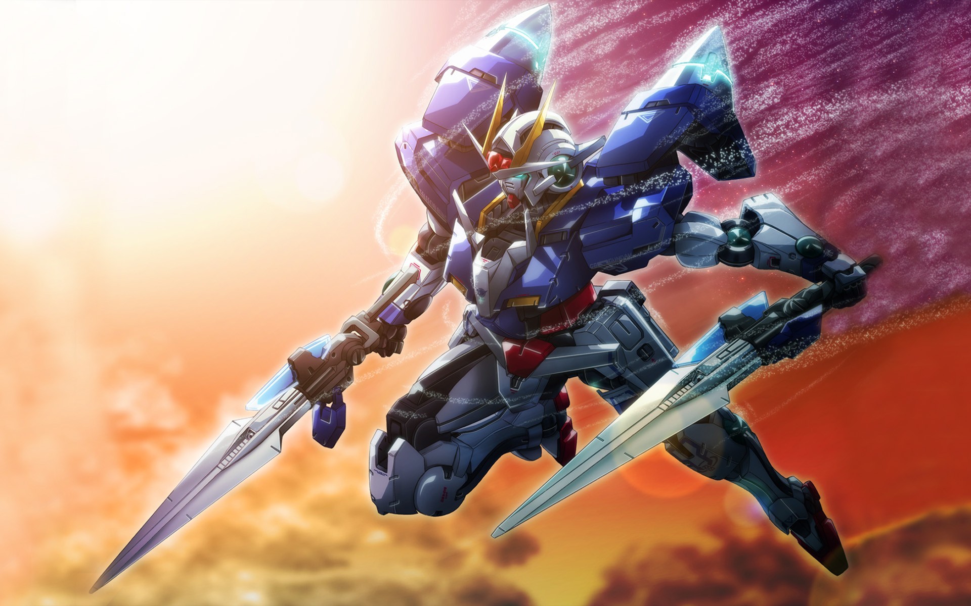 Anime 1920x1200 anime Mobile Suit Gundam 00 Exia mechs sword