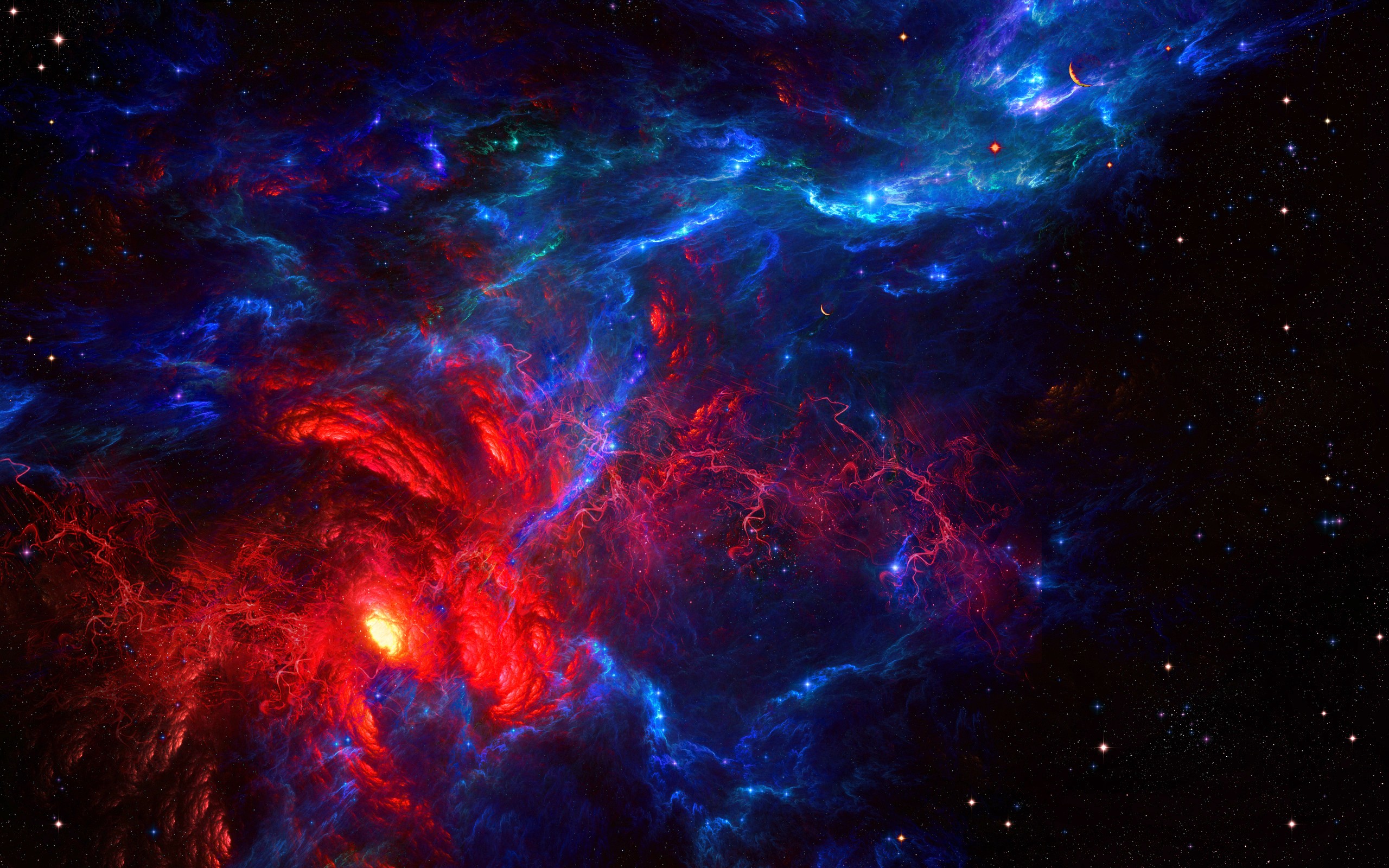 General 2560x1600 space nebula stars digital art
