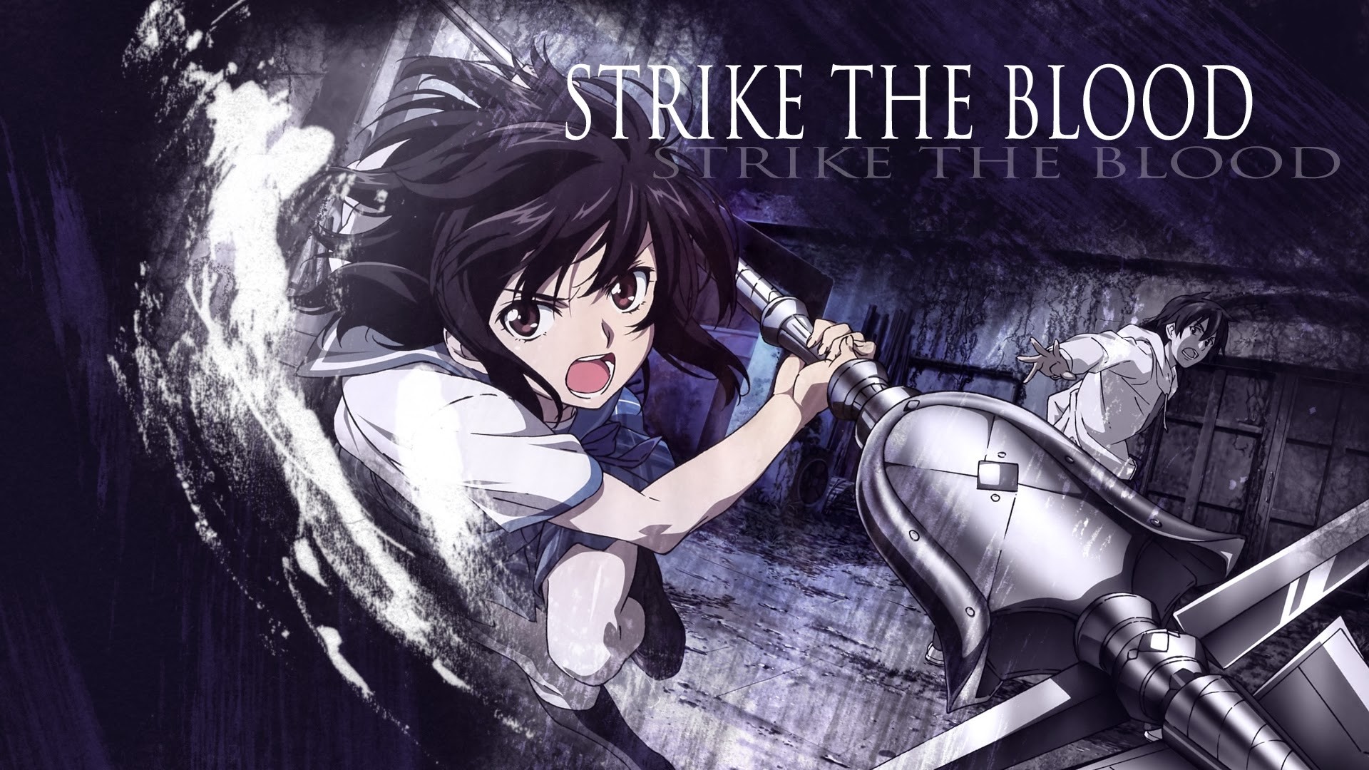 Anime 1920x1080 Strike the Blood Himeragi Yukina Akatsuki Kojō anime