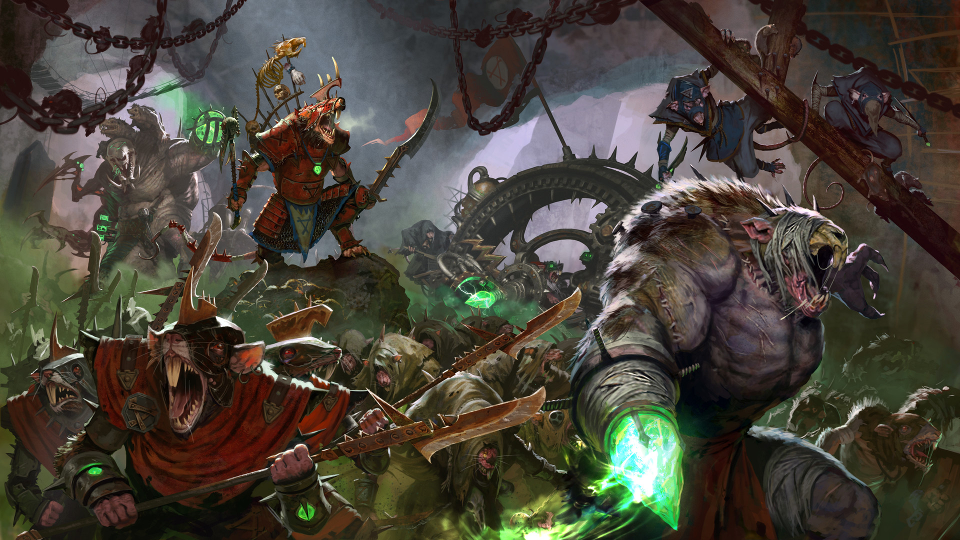 General 1920x1080 Total War: Warhammer II Warhammer fantasy art Warhammer Fantasy Skaven