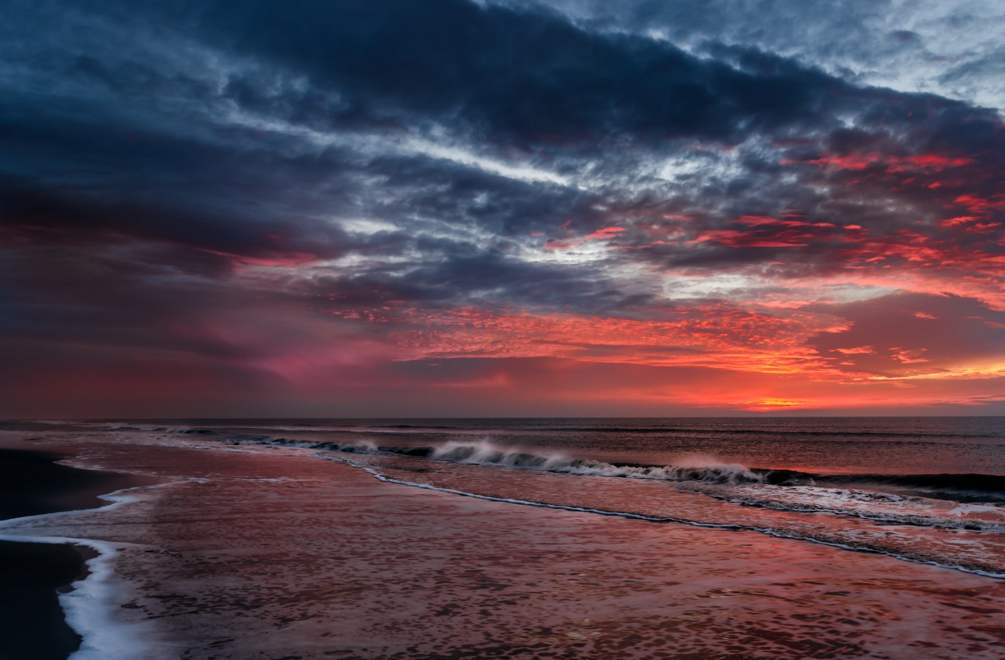 General 2048x1346 sea nature sunset overcast coast beach sea foam purple sky skyscape