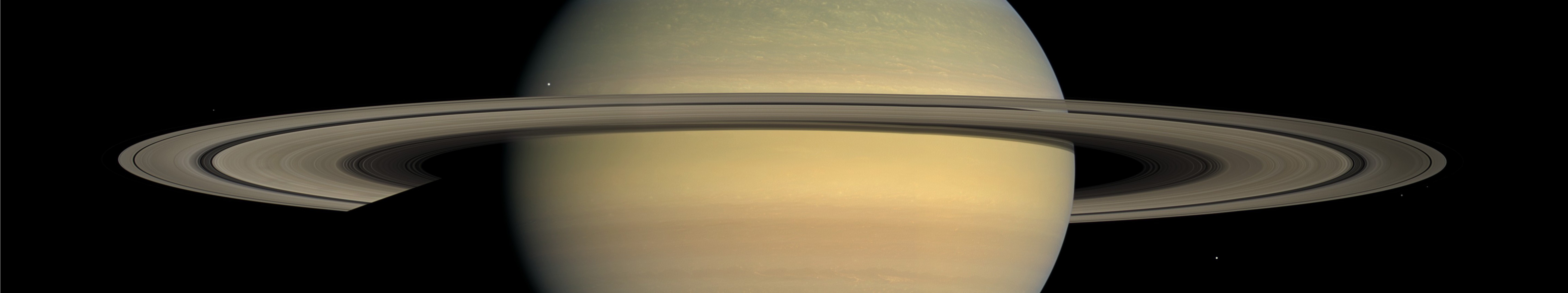 General 5760x1080 Saturn planet space Solar System NASA planetary rings