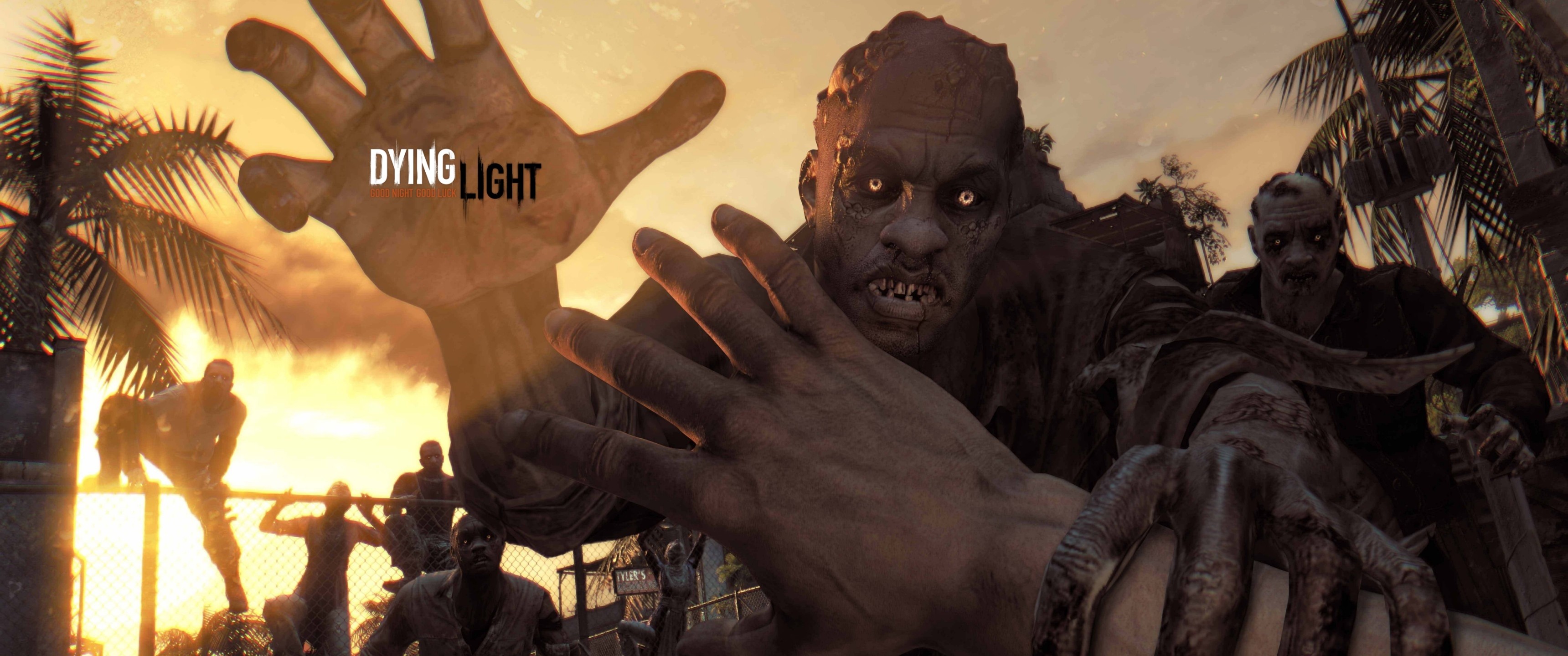 General 3440x1440 video games Dying Light zombies Techland undead Video Game Horror