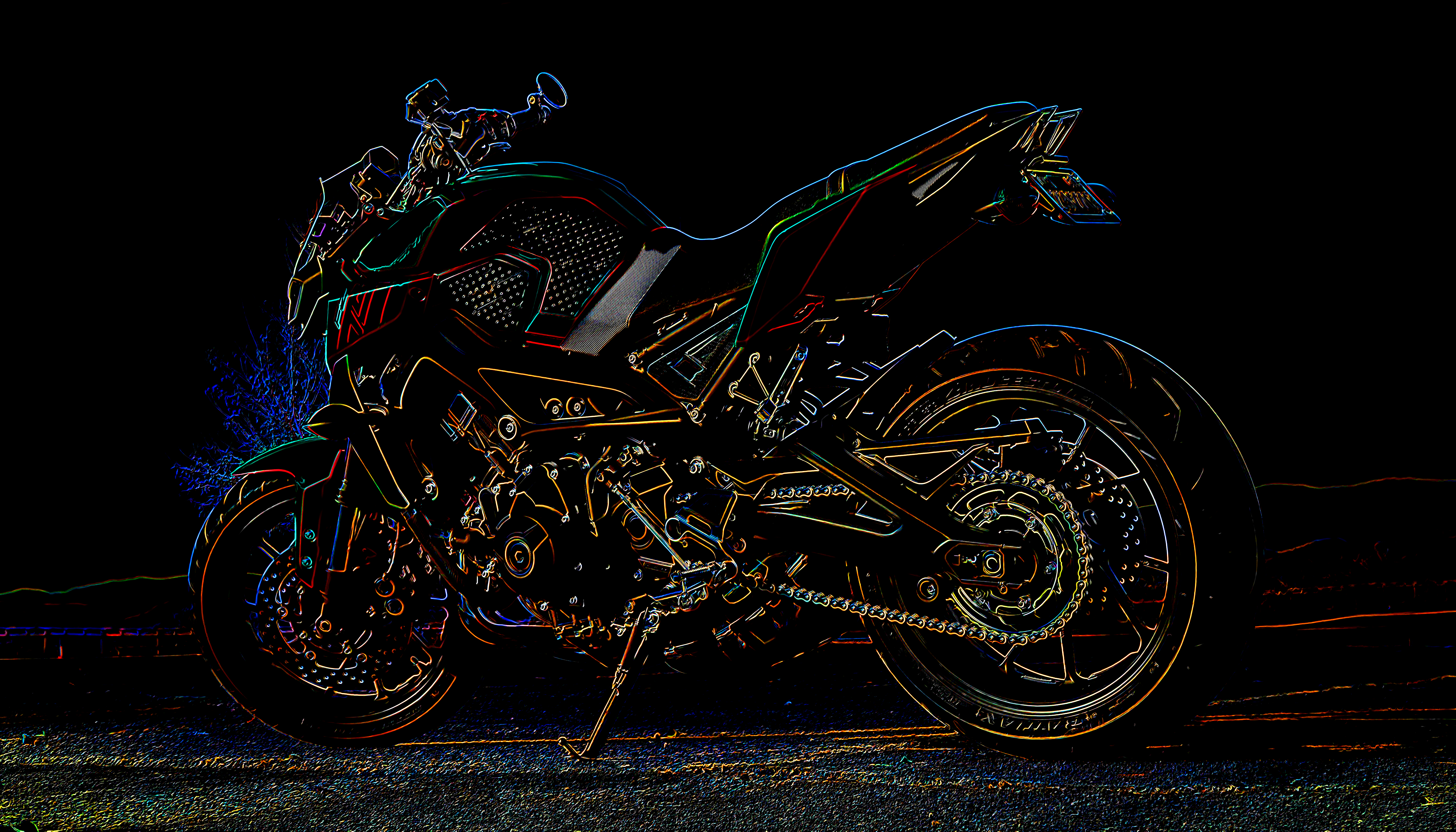 General 5374x3072 vehicle motorcycle digital art photoshopped