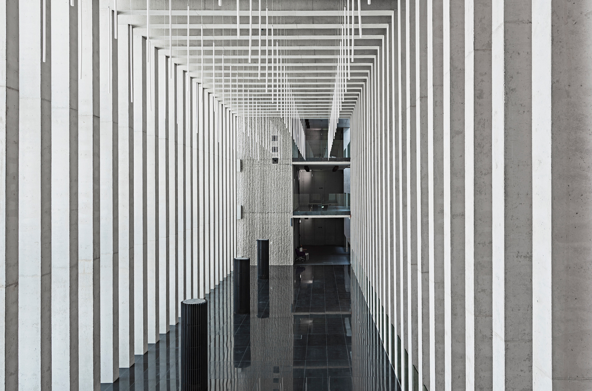 General 1920x1268 Lublin Poland Polish architecture modern reflection gray lines interior