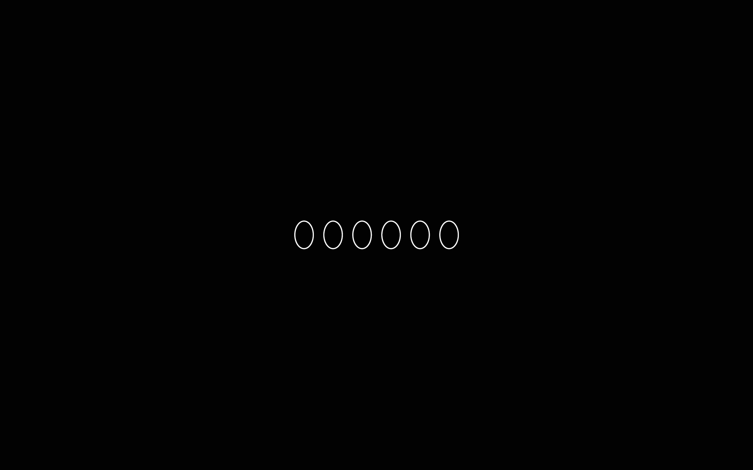 General 2560x1600 black retina numbers black background minimalism simple background