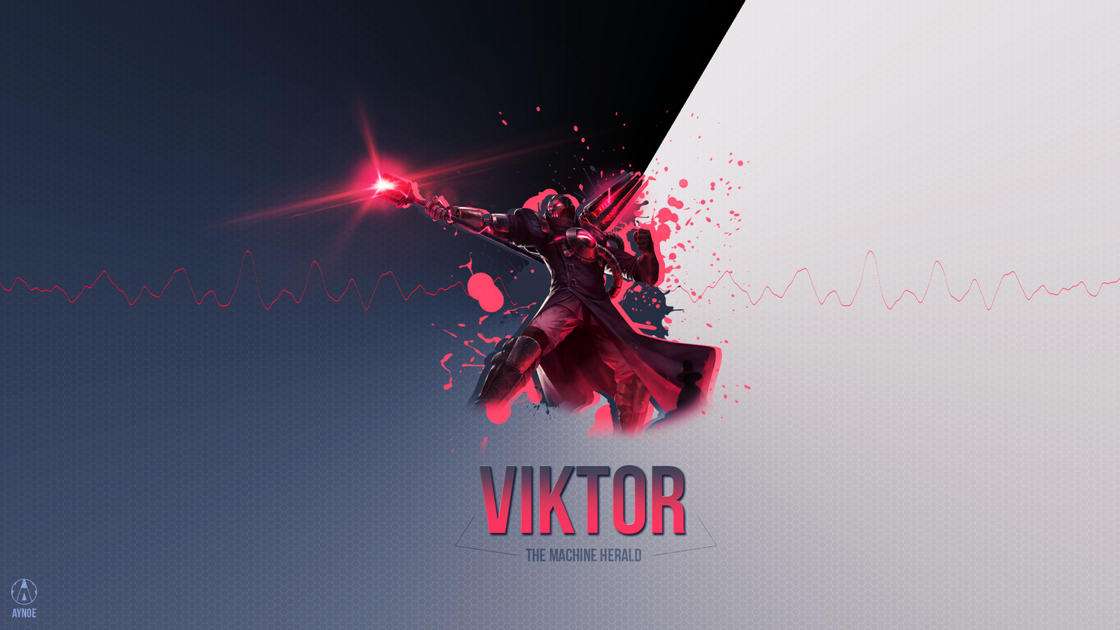 General 1600x900 League of Legends Viktor PC gaming digital art simple background
