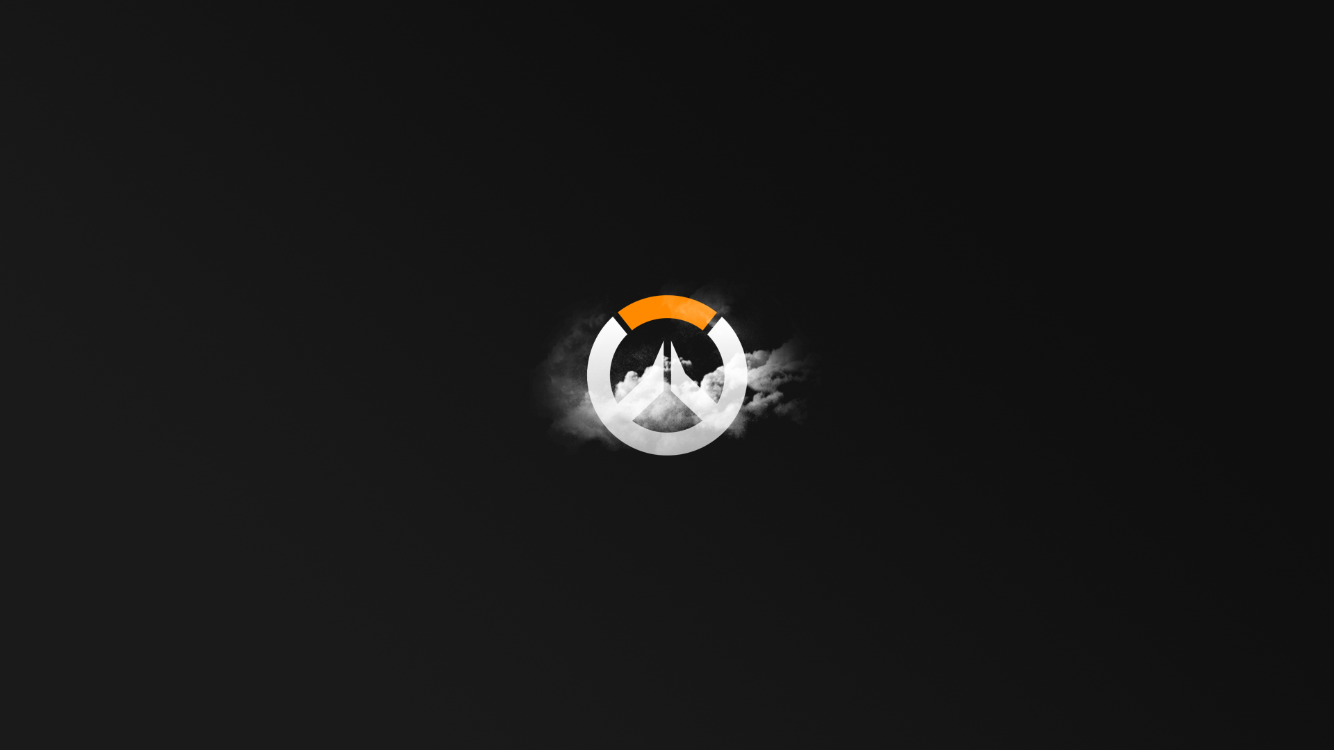 General 1920x1080 logo gray background video games Overwatch PC gaming simple background minimalism
