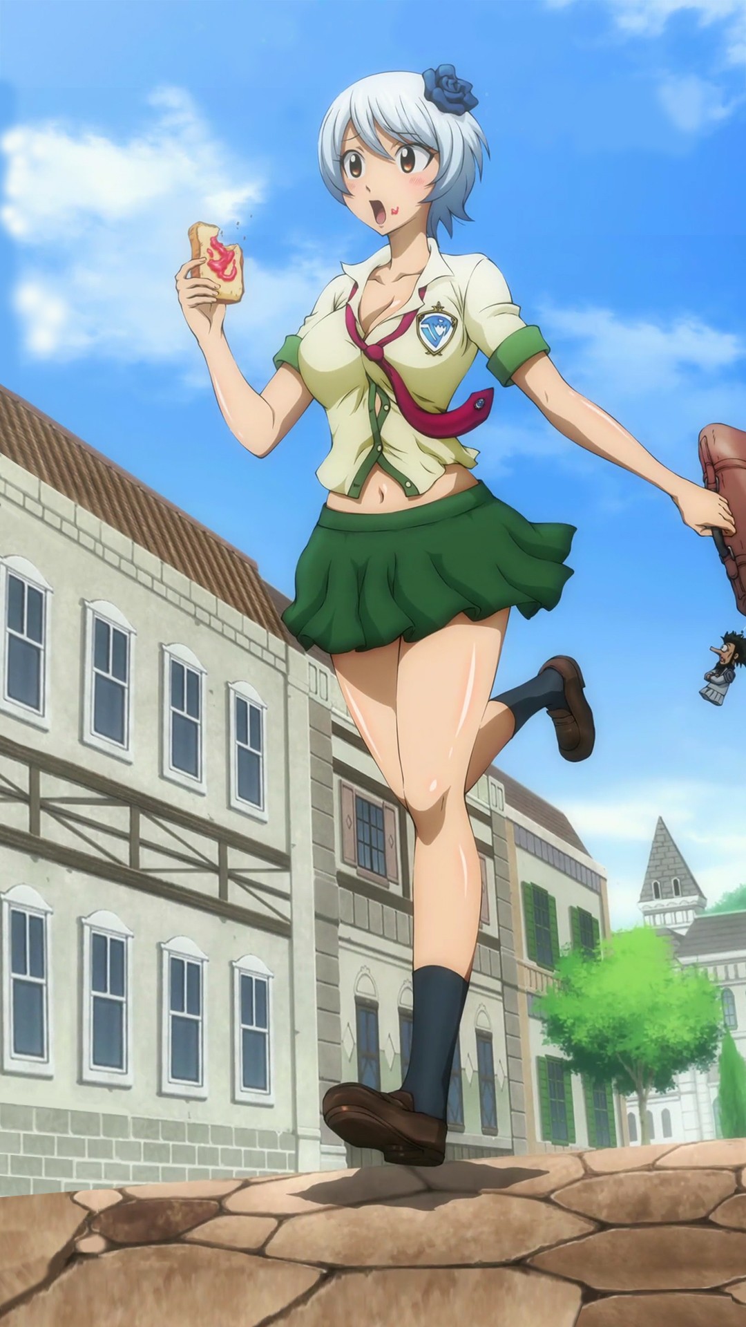 Anime 1080x1920 Fairy Tail schoolgirl anime girls anime skirt