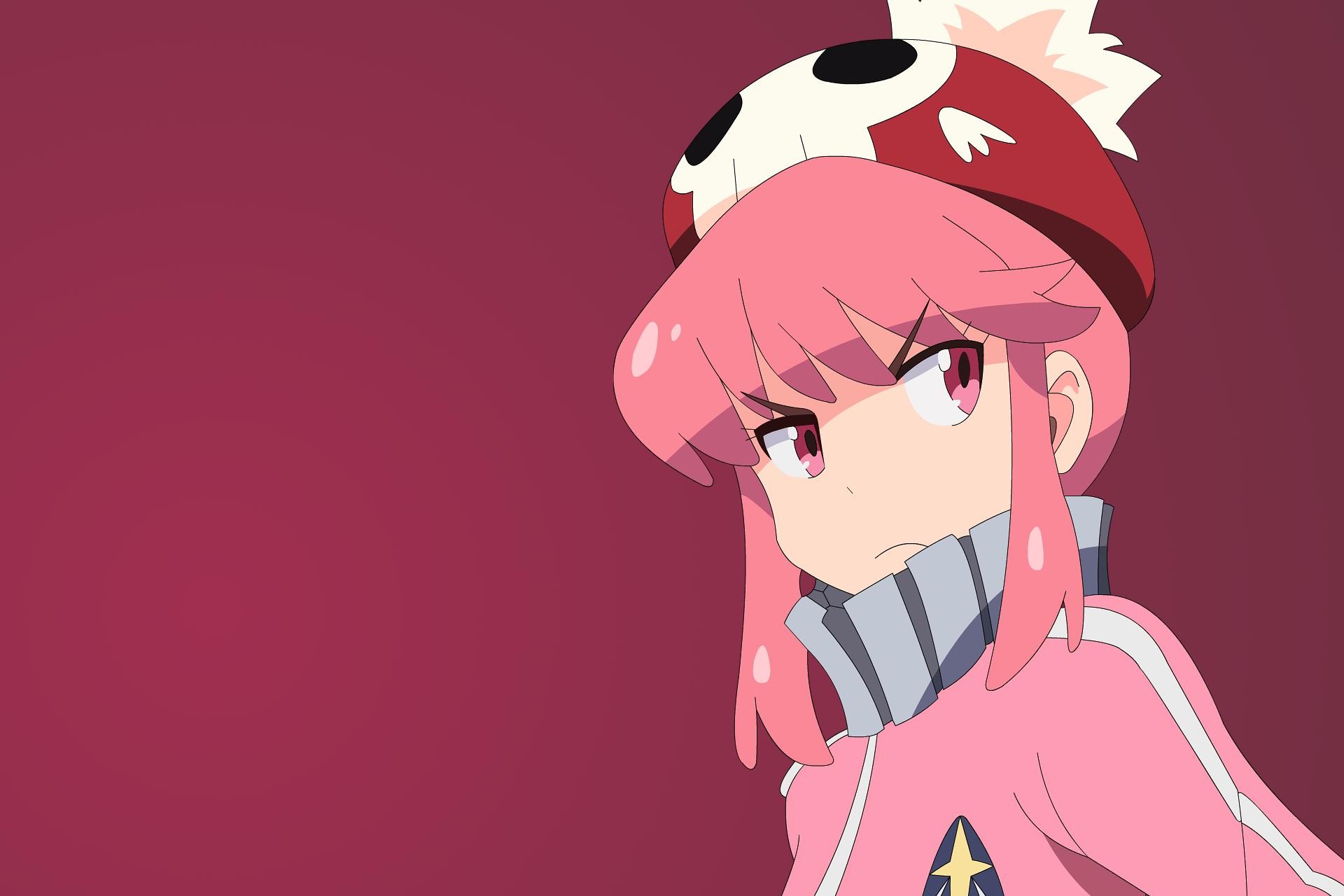 Anime 1920x1280 Kill la Kill Jakuzure Nonon anime girls pink hair simple background anime angry face