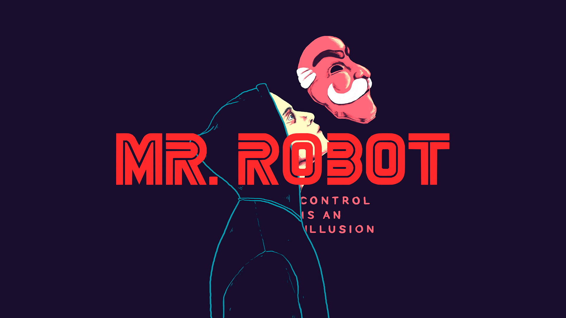 General 1920x1080 Elliot (Mr. Robot) Mr. Robot artwork simple background Henrique Petrus
