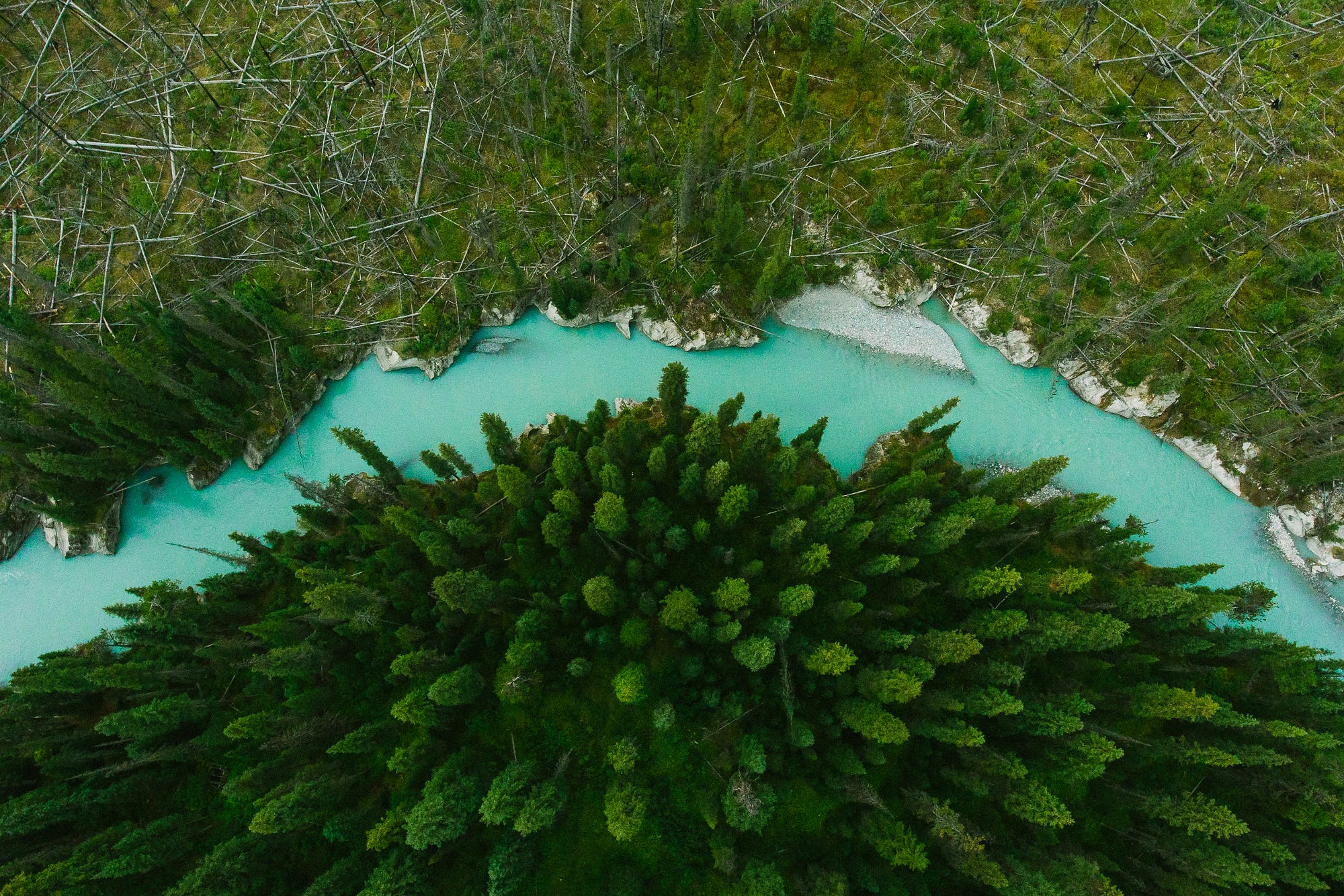 General 2000x1334 nature landscape drone aerial view trees river