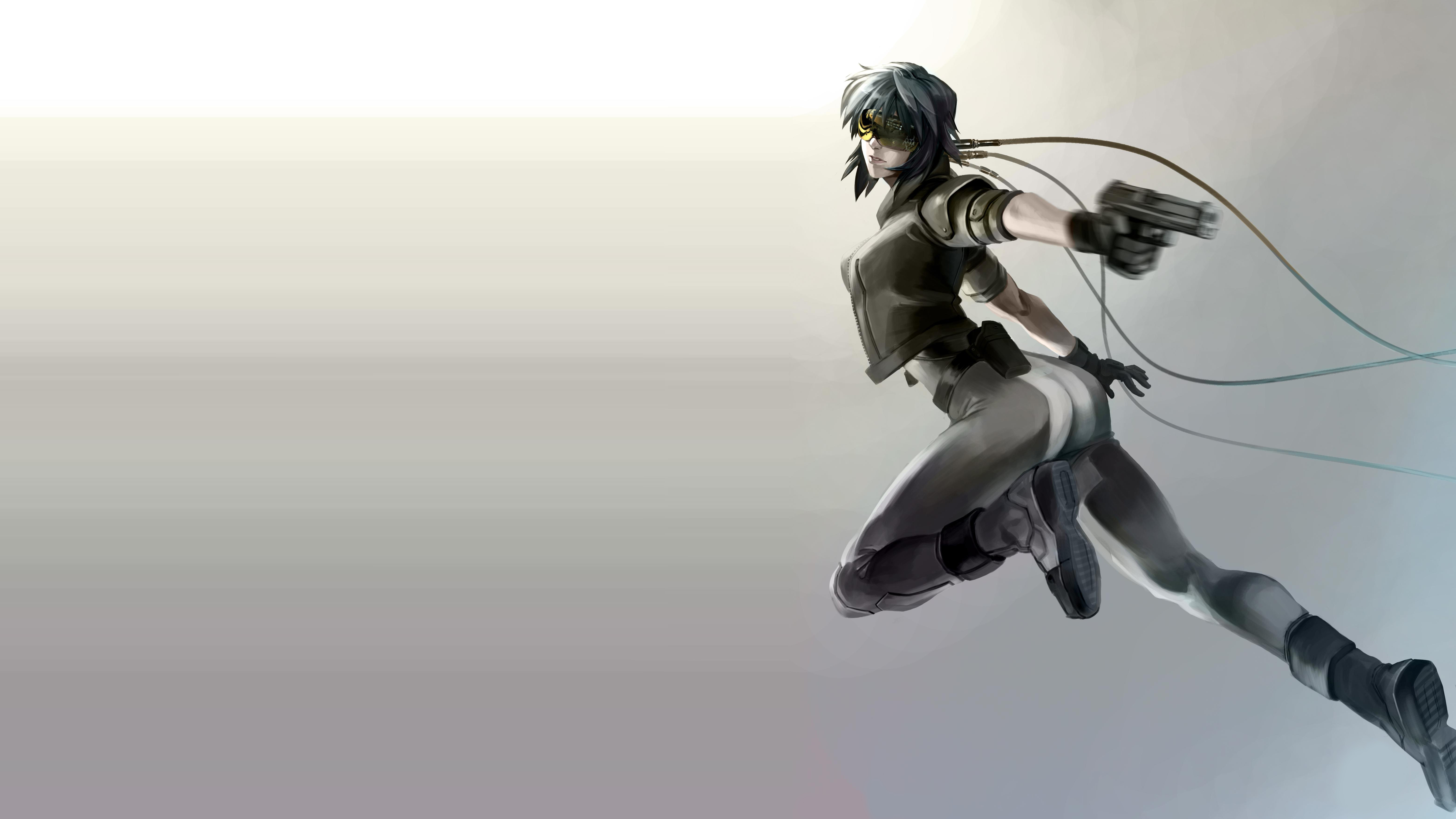 General 6251x3516 Ghost in the Shell: ARISE Ghost in the Shell Kusanagi Motoko anime simple background digital art