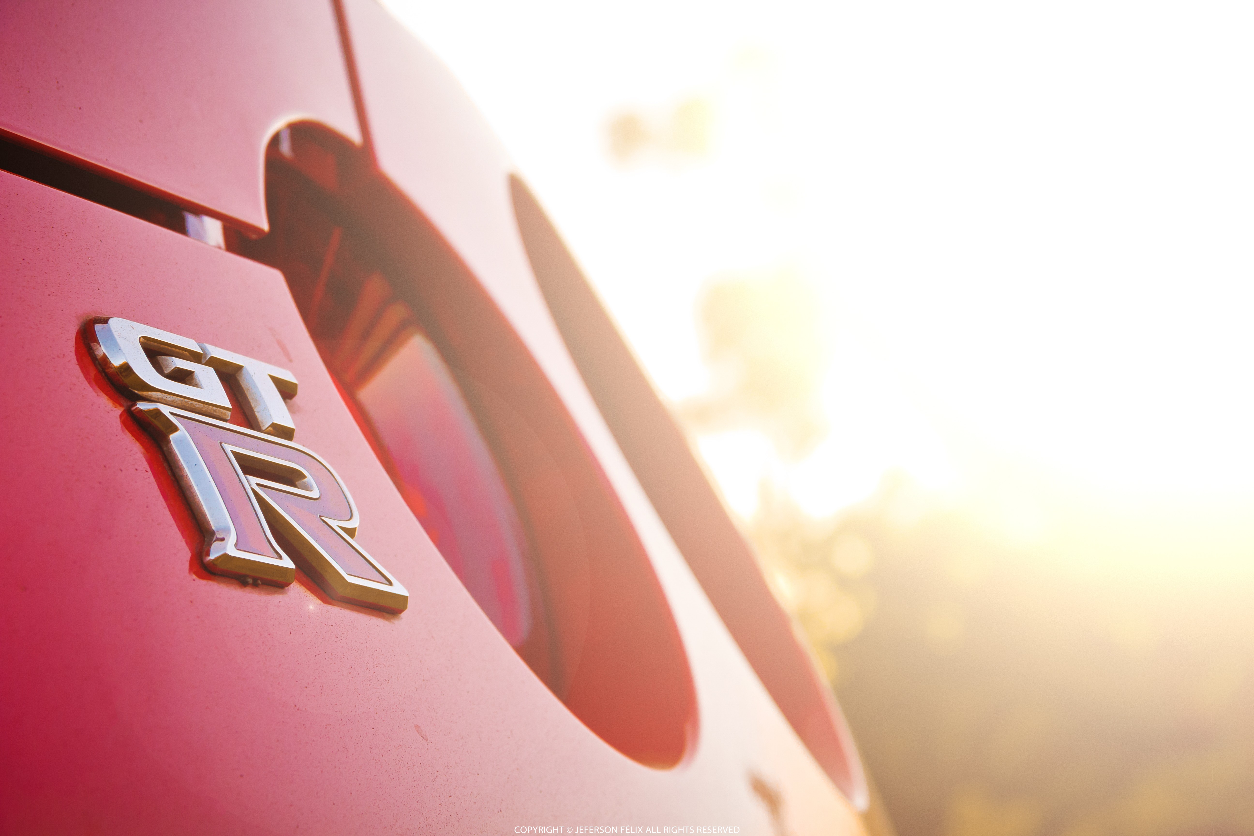 General 5184x3456 car vehicle red cars Nissan GT-R Nissan closeup logo