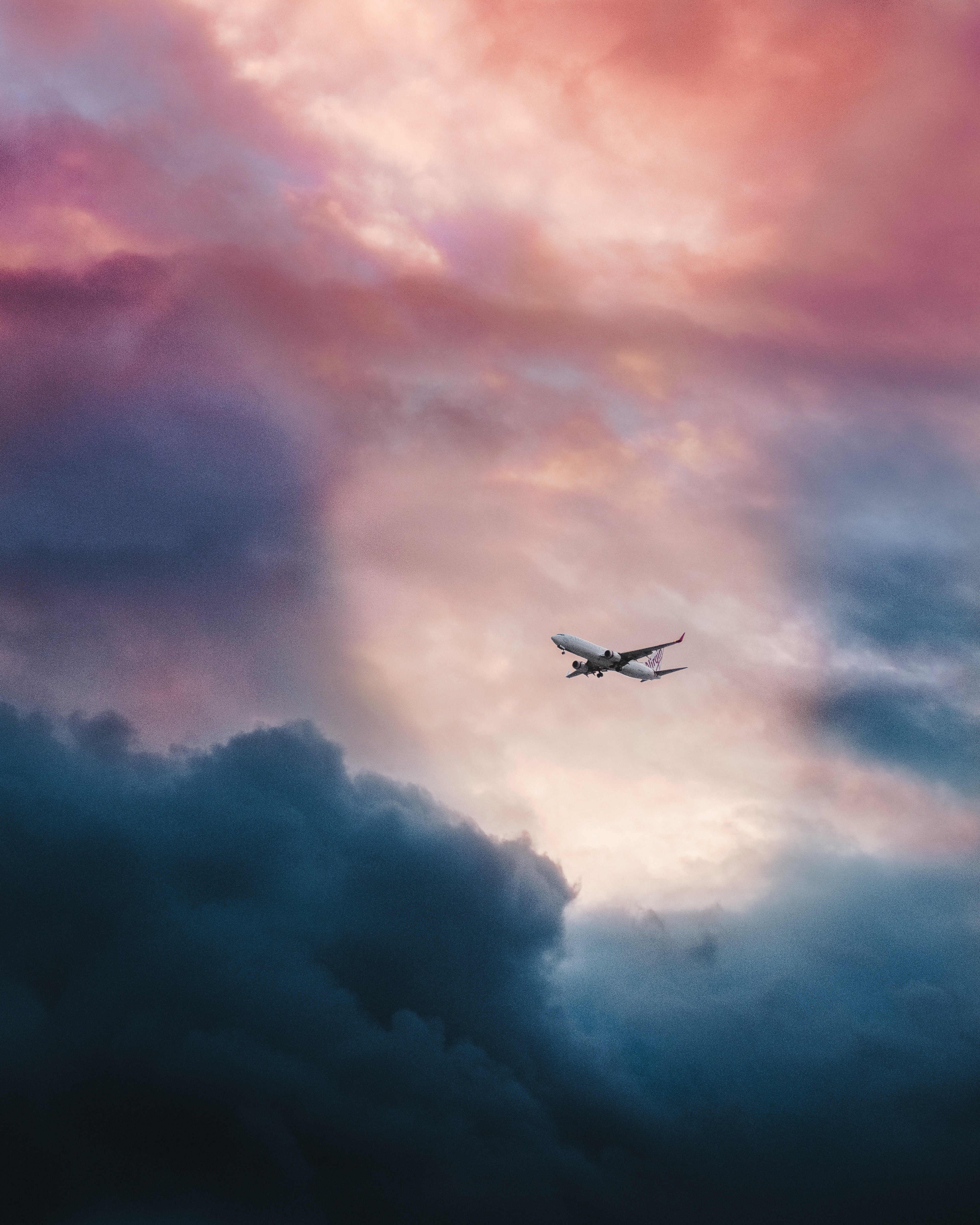 General 4000x5000 pink airplane clouds vehicle passenger aircraft aircraft sky