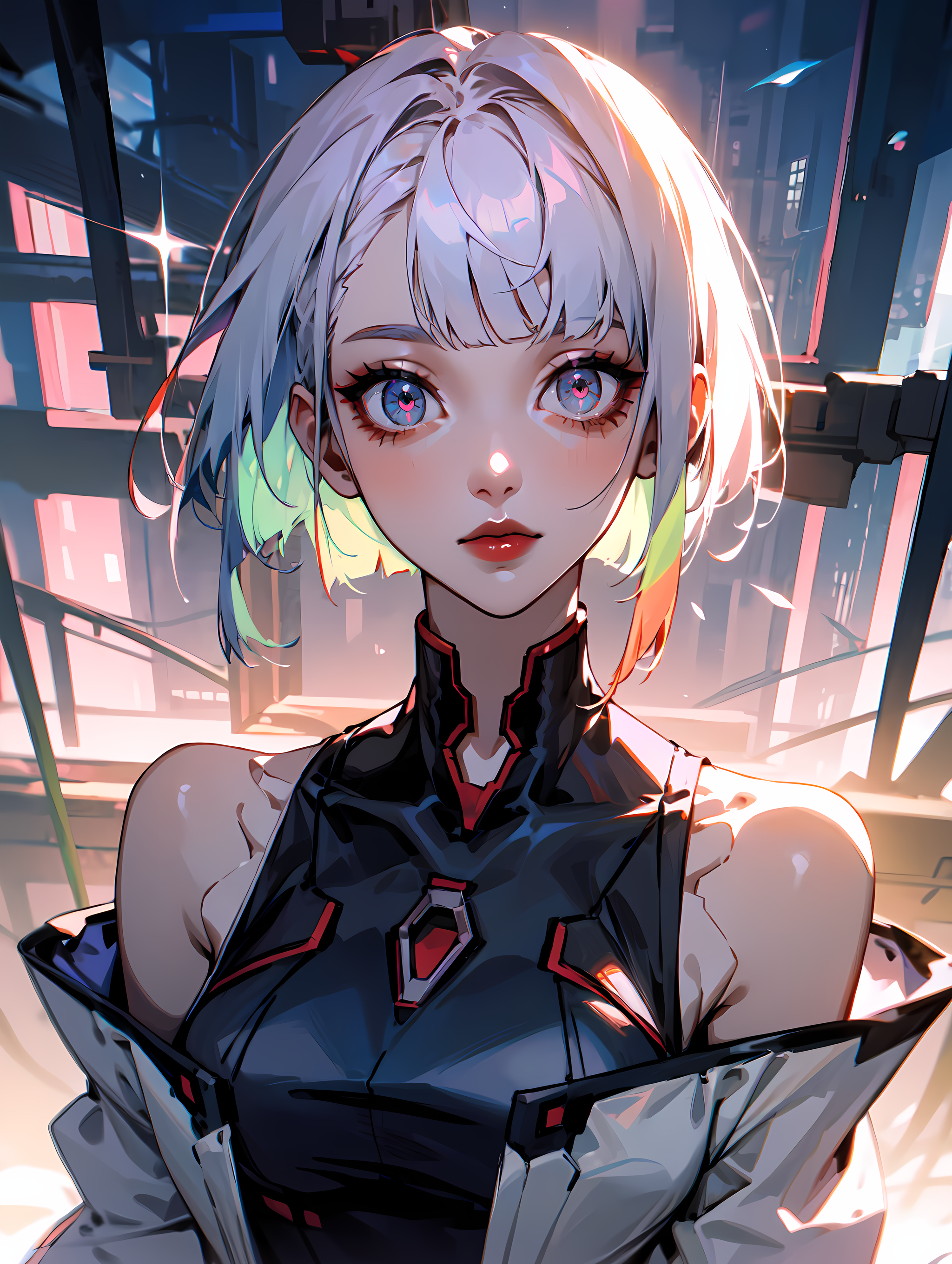 General 2048x2720 anime Cyberpunk 2077 Cyberpunk: Edgerunners AI art