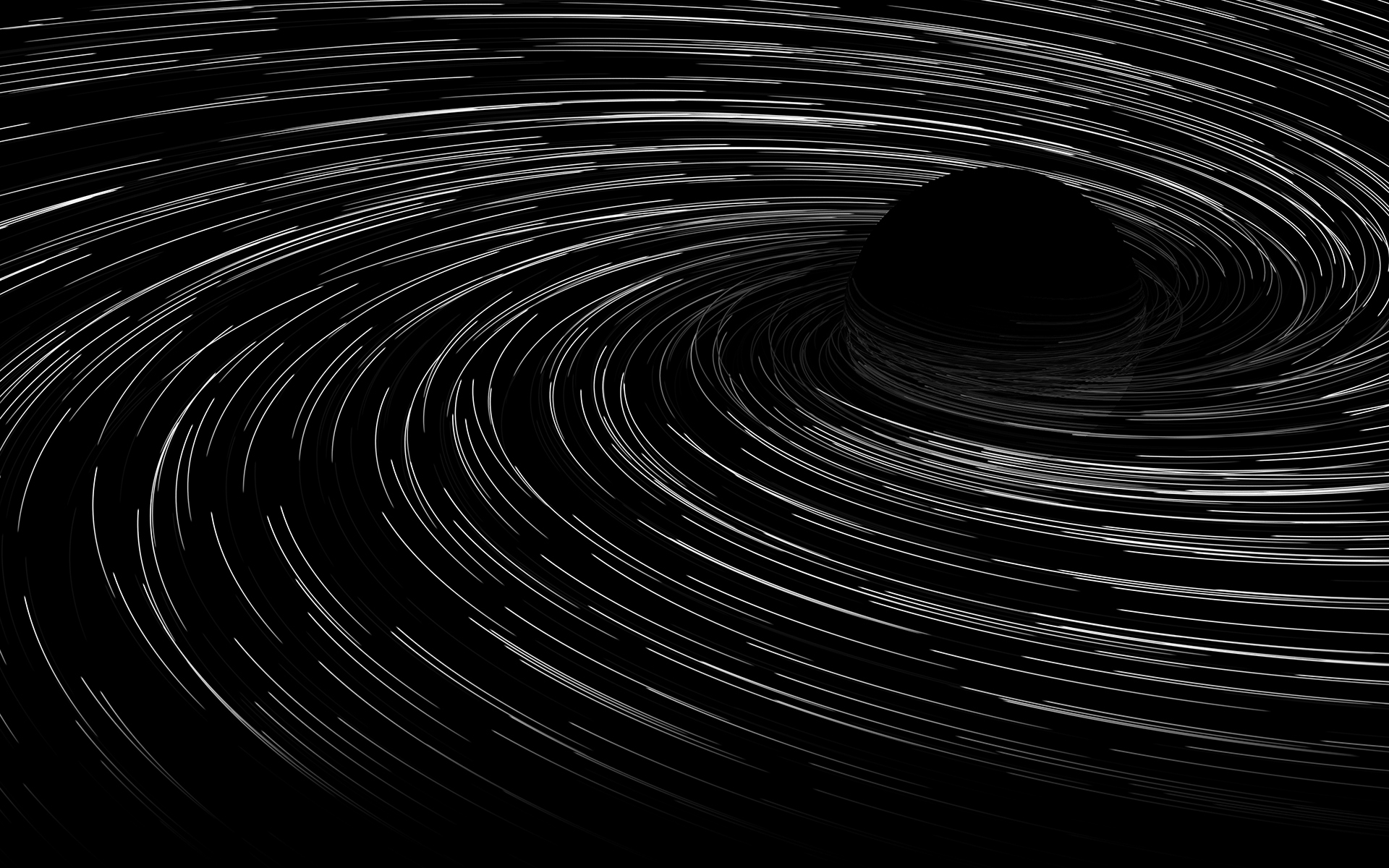 General 1920x1200 black holes monochrome lines space minimalism simple background