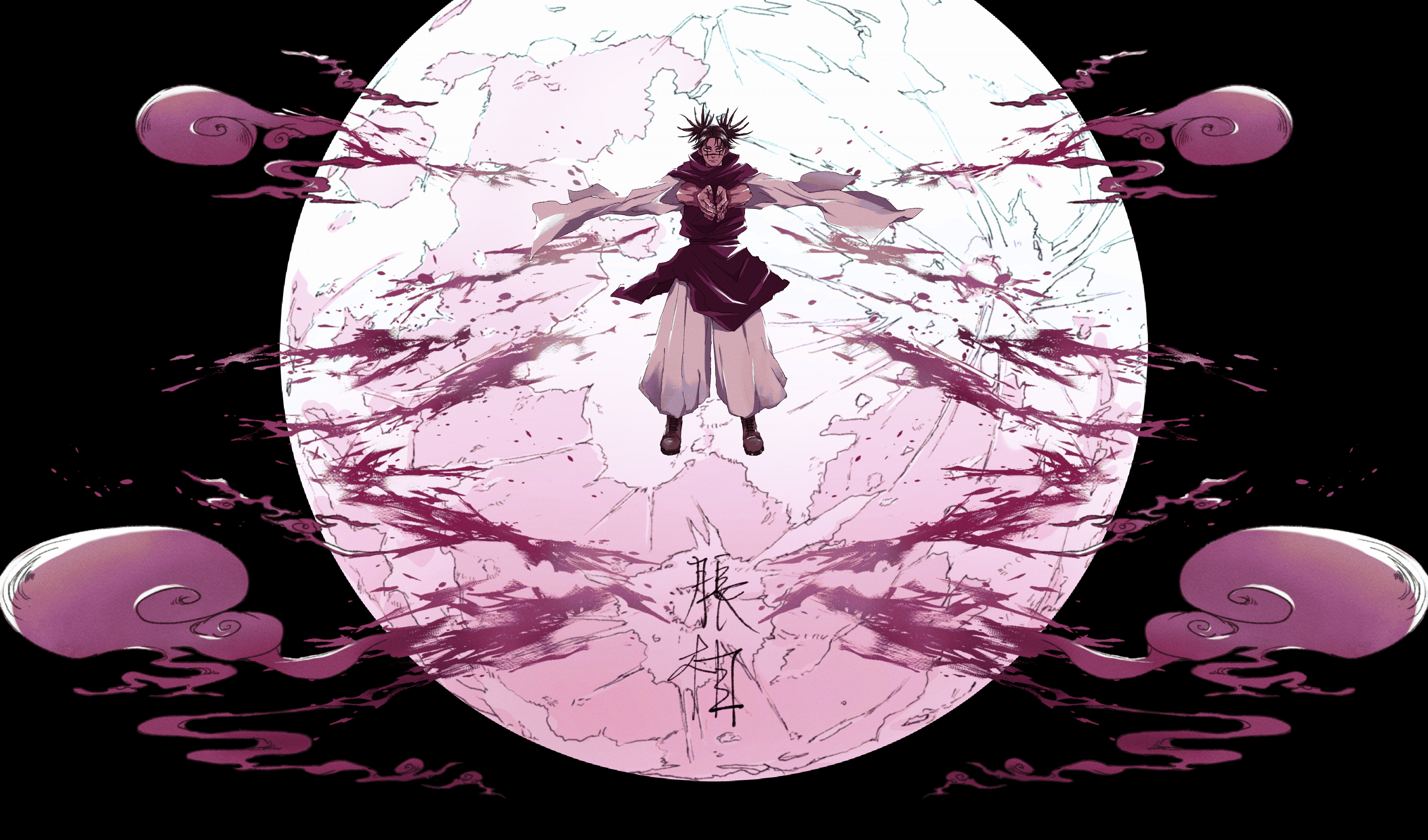 Anime 4000x2353 Jujutsu Kaisen Choso (Jujutsu Kaisen) anime anime boys Earth hands blood