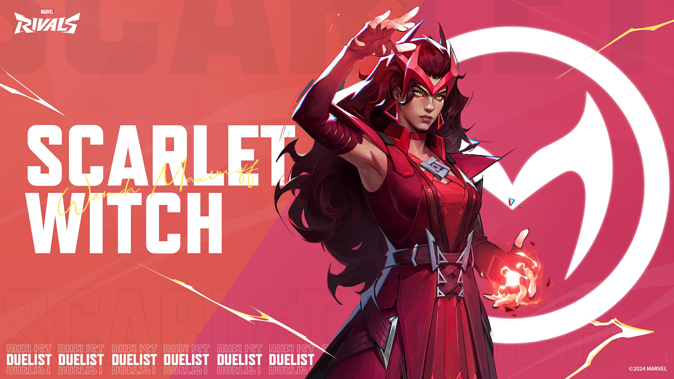 General 2560x1440 Marvel Rivals Scarlet Witch text video game characters comic character comic art comics