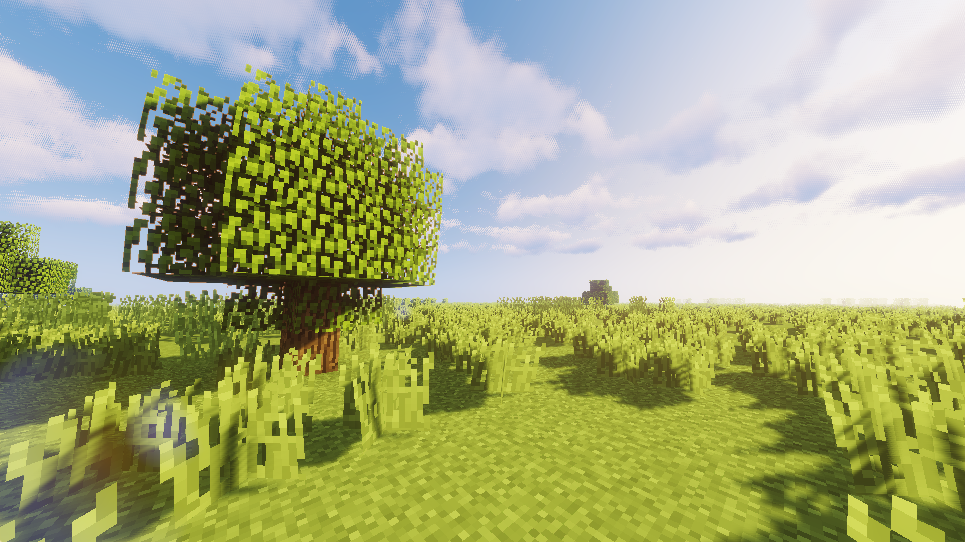 General 1920x1080 Minecraft shaders daylight calm video games video game landscape Mojang