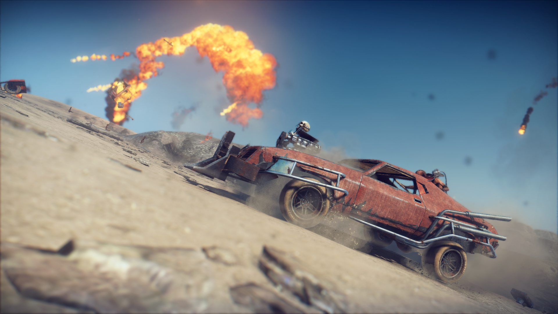 General 1920x1080 Mad Max (game) car post apocalypse desert vehicle offroad explosion dirty Mad Max