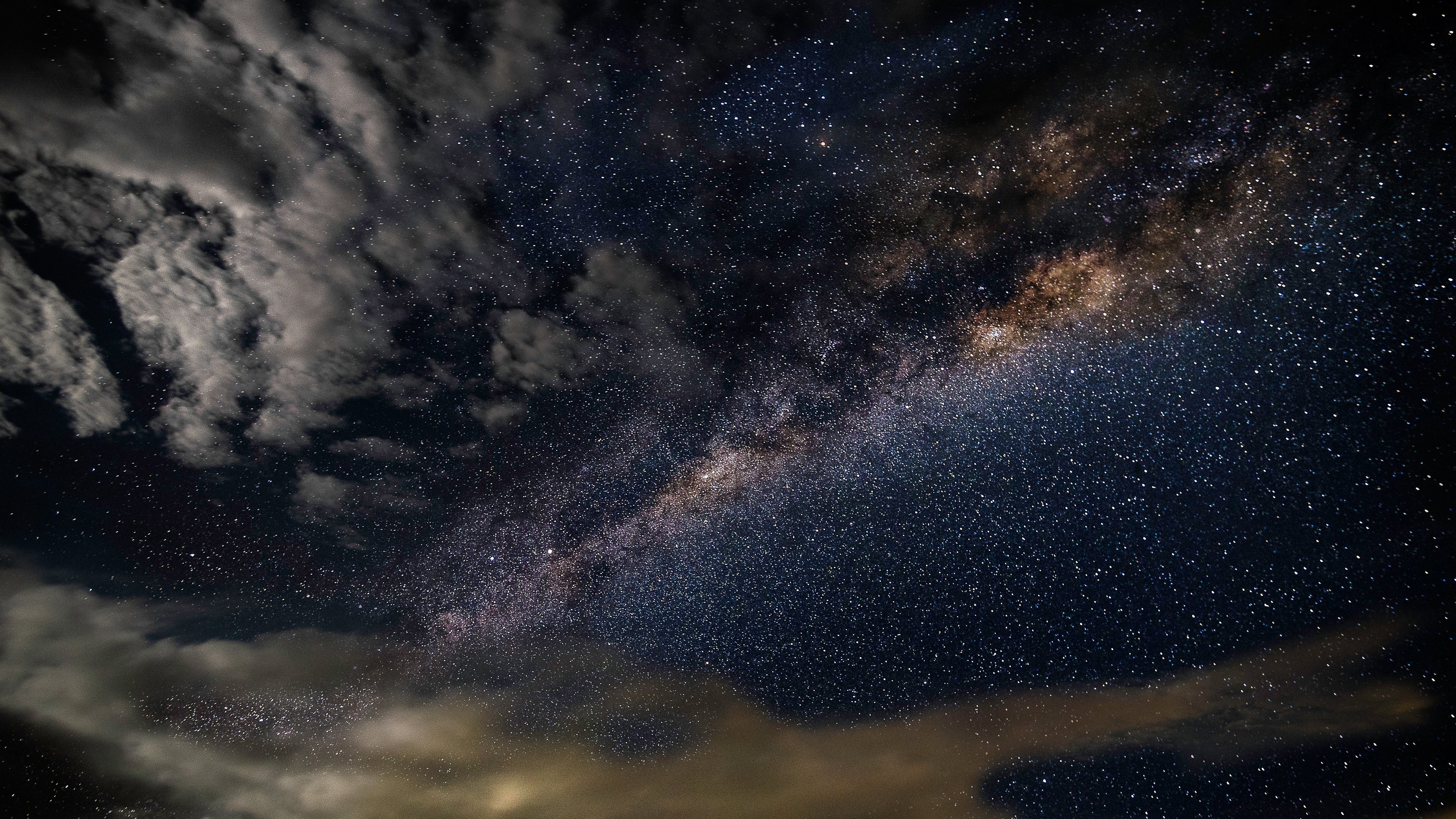 General 3840x2160 stars night clouds