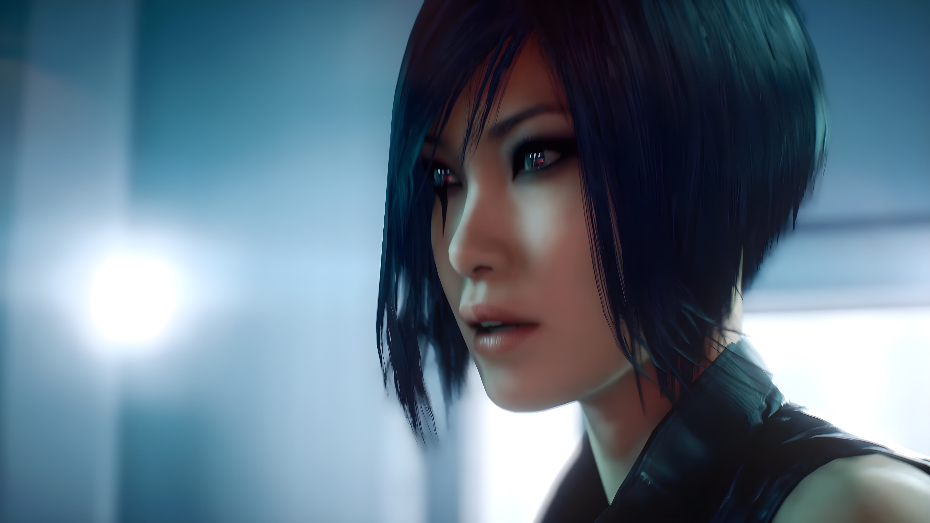General 3840x2160 Mirror's Edge Catalyst video game characters video games video game girls CGI simple background minimalism Mirror's Edge