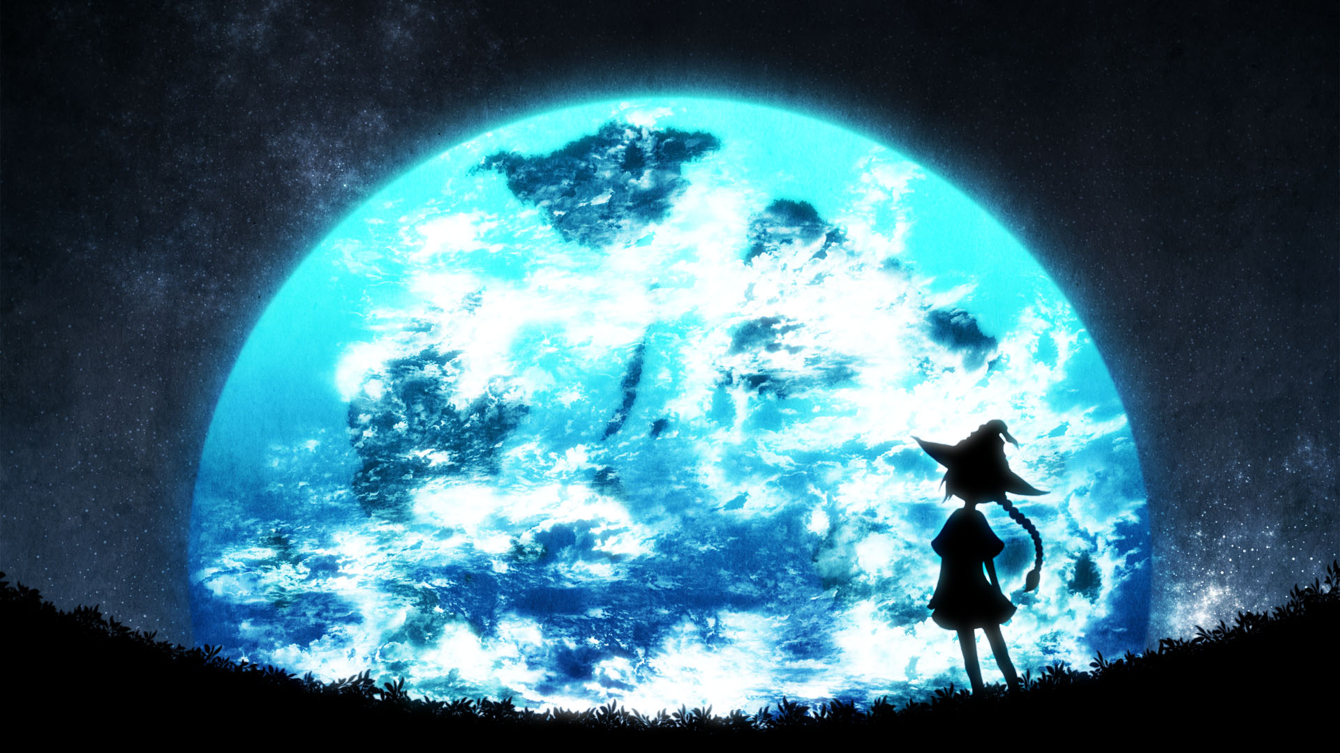 Anime 1920x1080 Earth anime girls Magi: The Labyrinth of Magic blue cyan