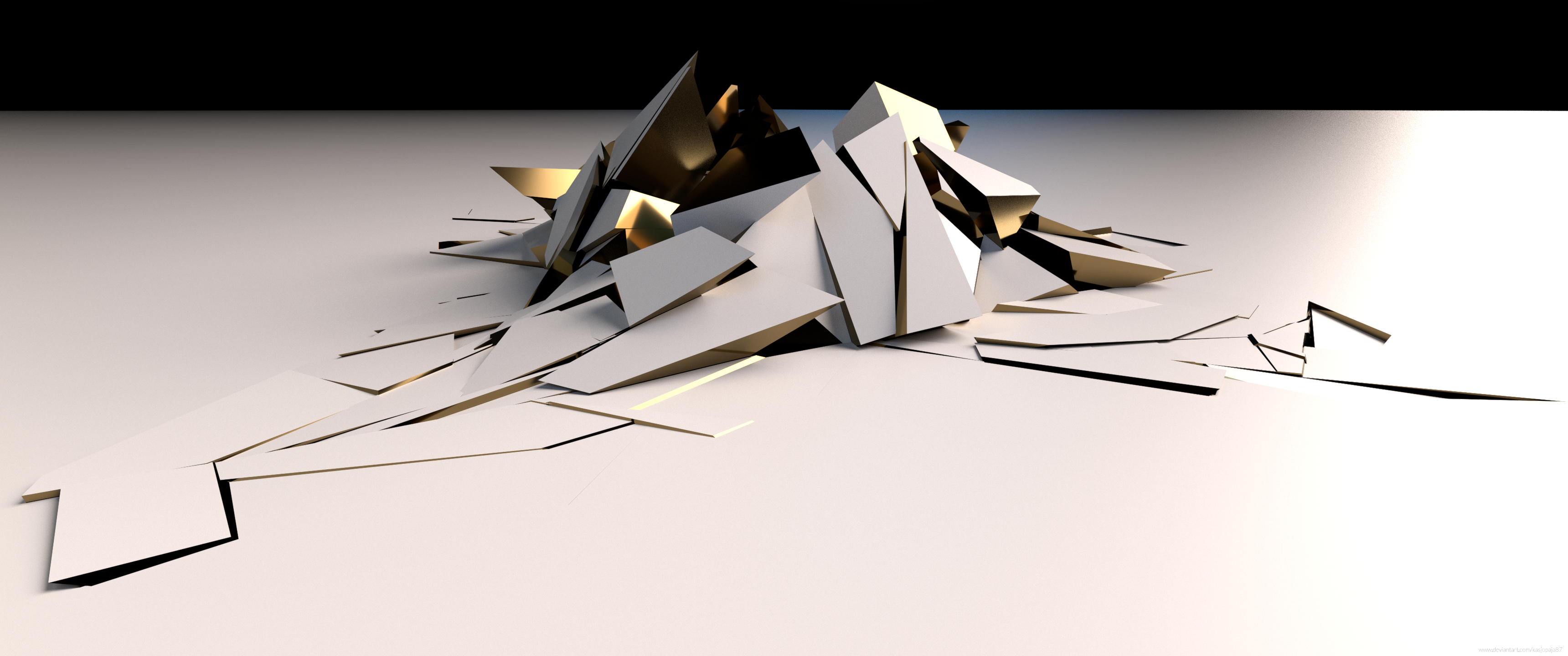 General 3440x1440 Cinema 4D white abstract 3D Abstract CGI digital art
