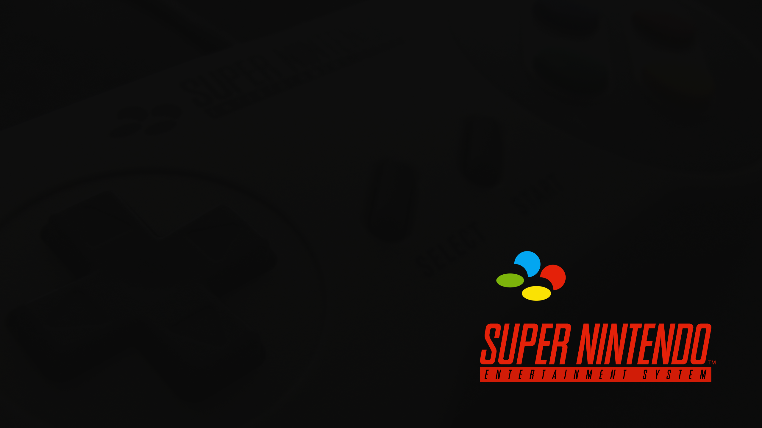 General 2560x1440 SNES logo consoles Nintendo video games