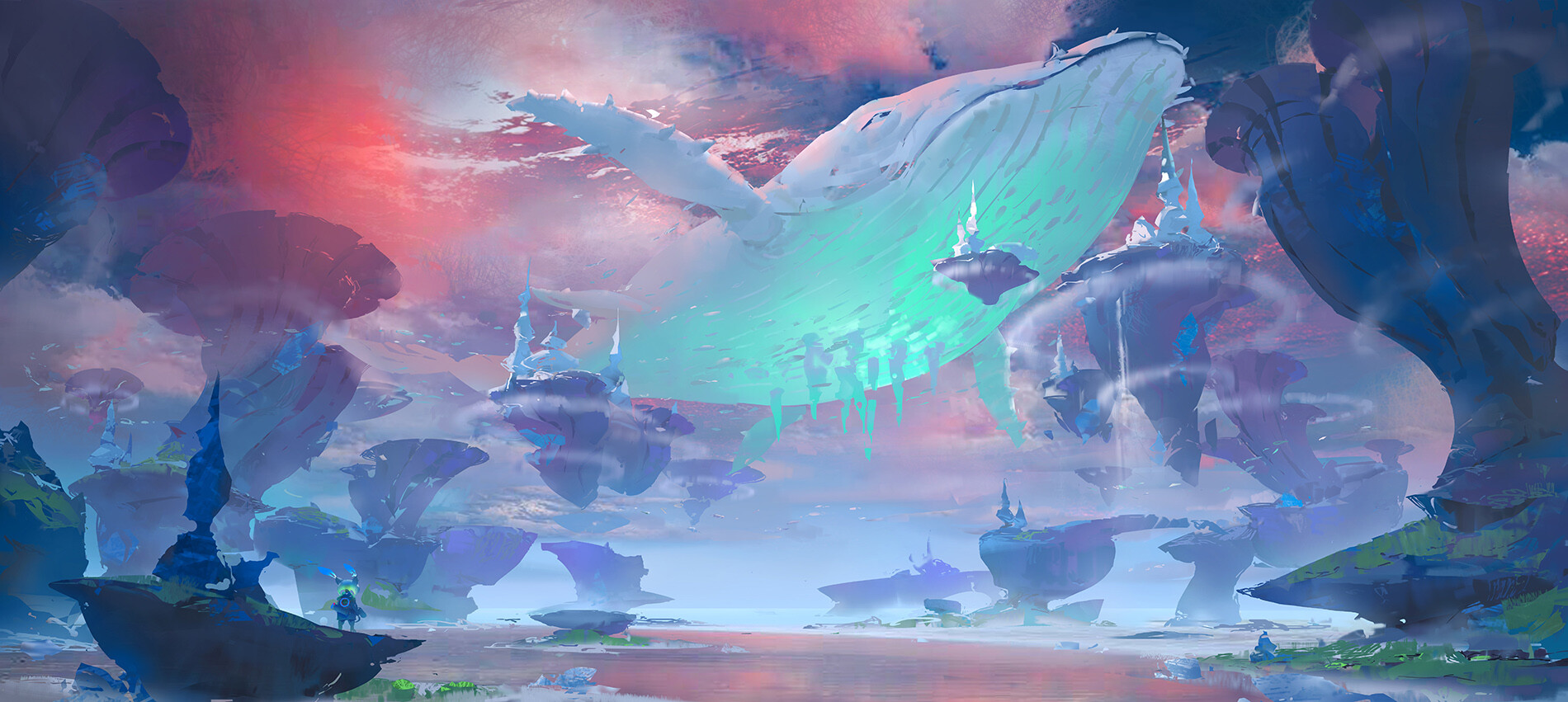 General 1900x851 digital art fantasy art 3 LY Studio whale landscape surreal