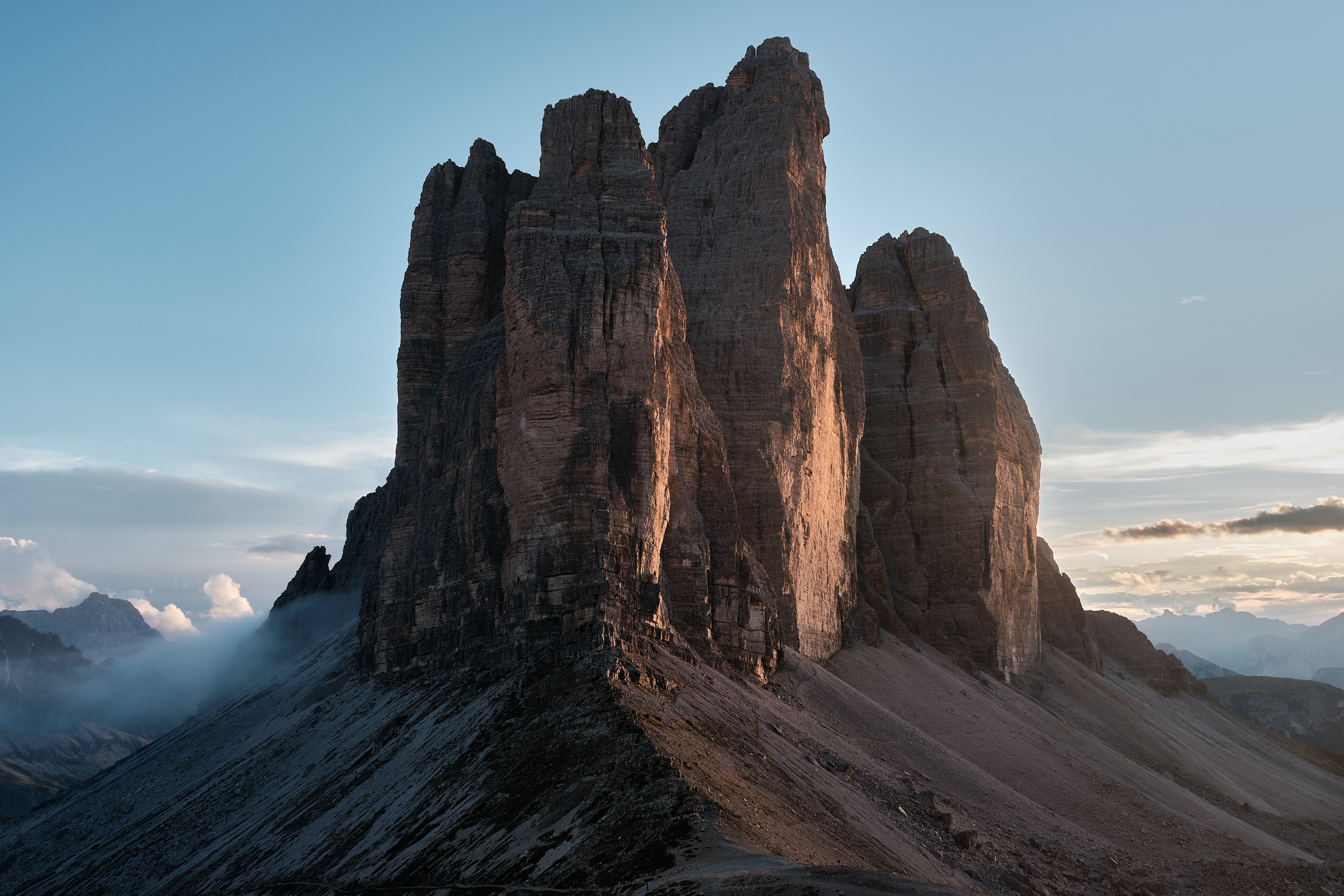 General 5849x3899 Three Peaks of Lavaredo landscape rocks nature clouds Italy