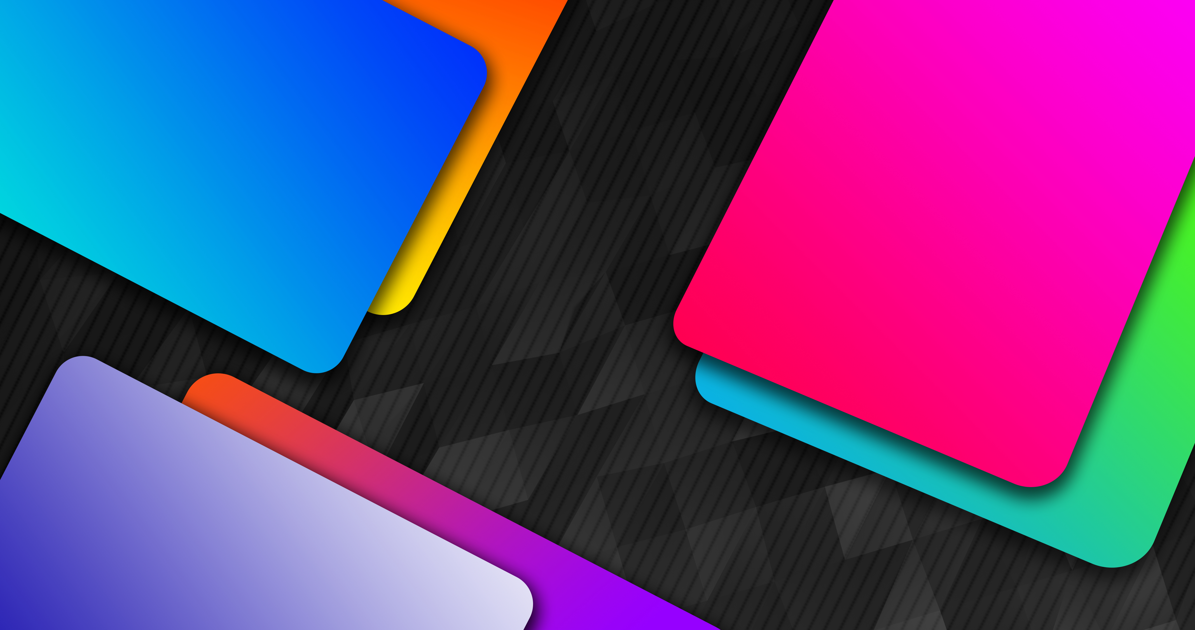 General 4096x2160 dark colorful abstract shapes simple background minimalism