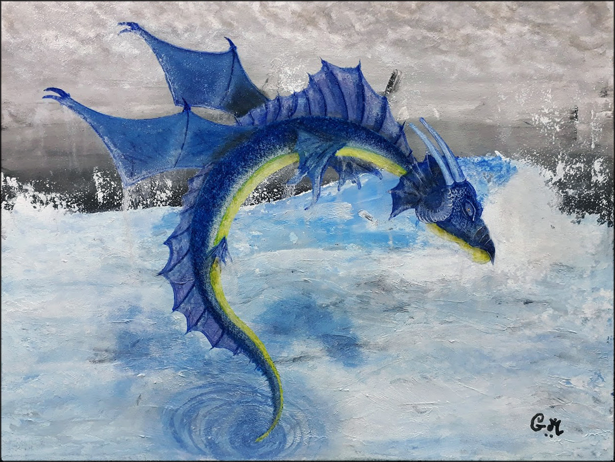 General 1999x1500 dragon painting acrylic water