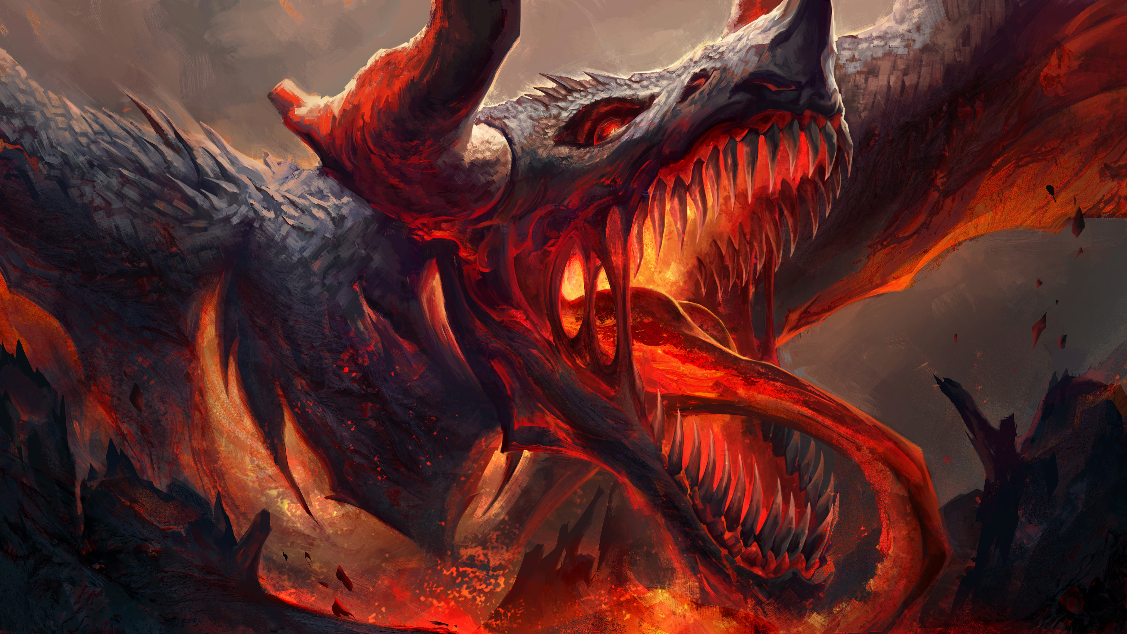 General 3840x2160 Richard Lay digital art fantasy art creature dragon
