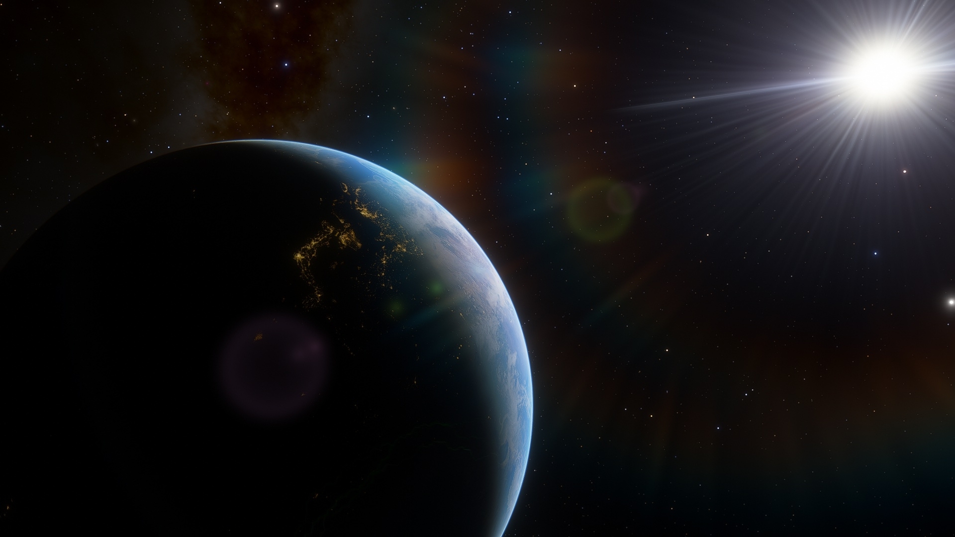 General 1920x1080 Earth planet space Sun