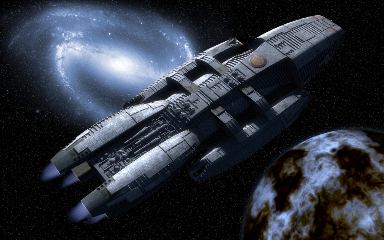 General 1280x800 Battlestar Galactica science fiction TV series spaceship space planet