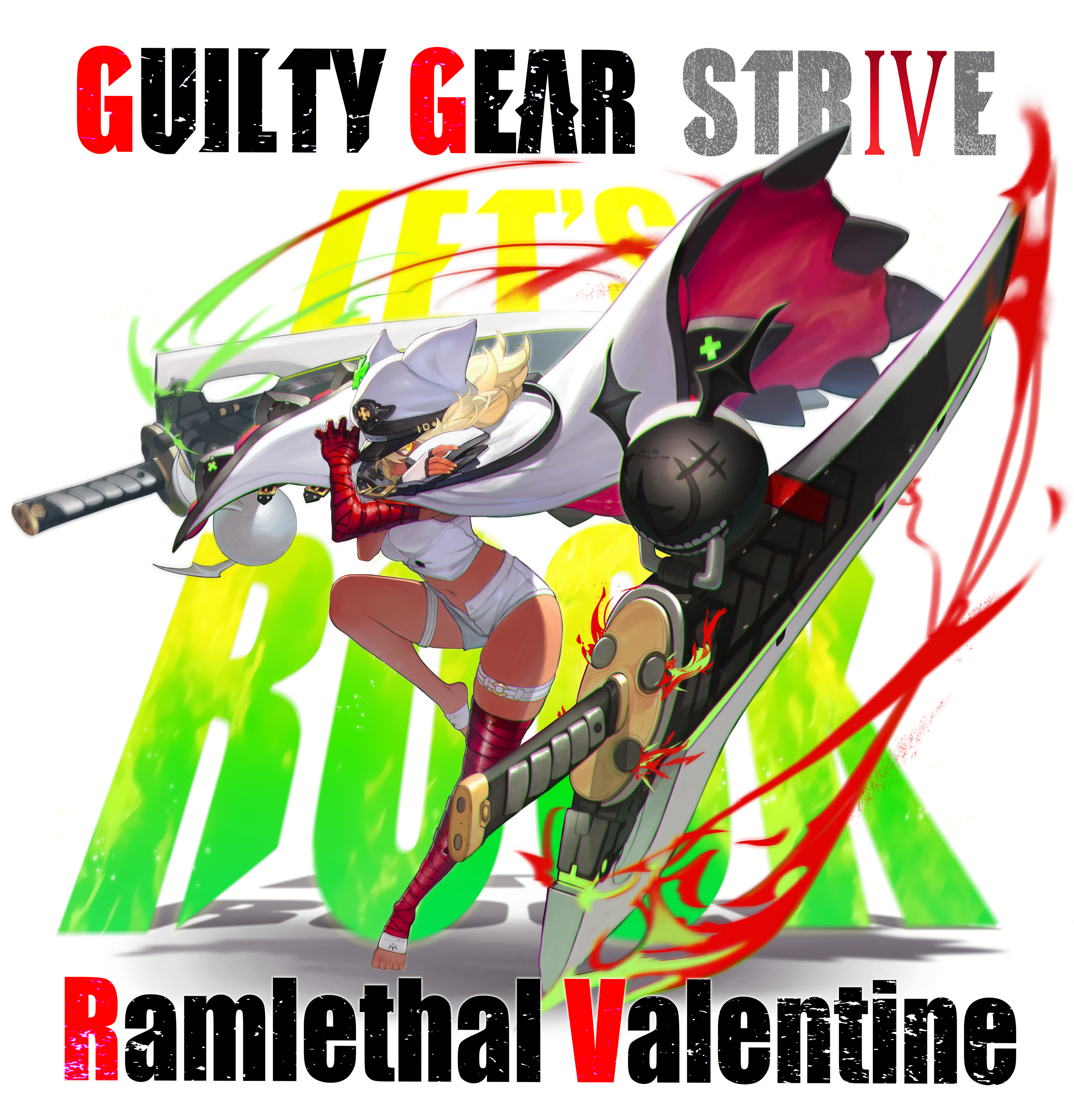 Anime 4466x4655 Guilty Gear Guilty gear strive Ramlethal Valentine anime games anime girls video game art