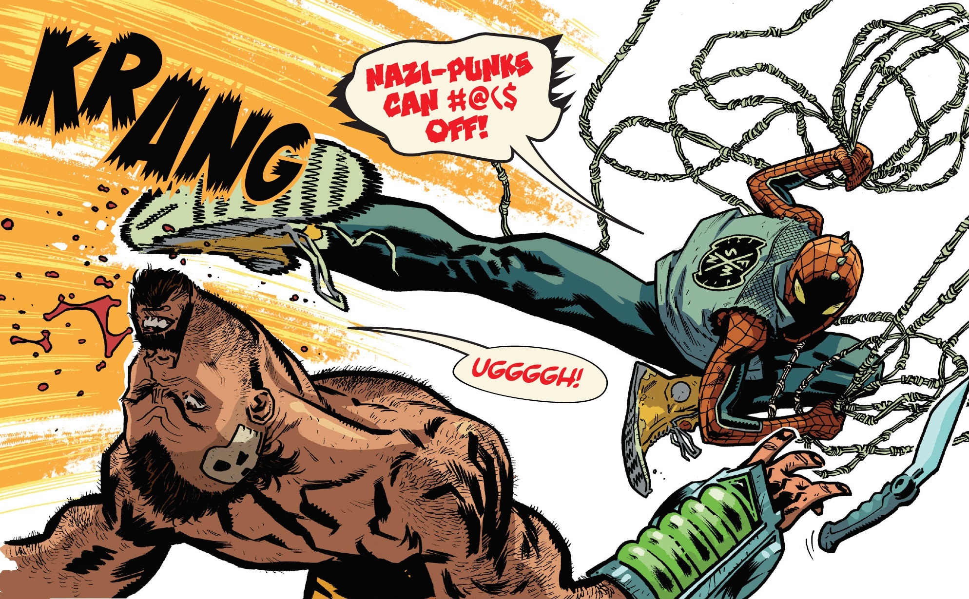 General 1988x1230 Spider-Man Marvel Comics comics punk censored