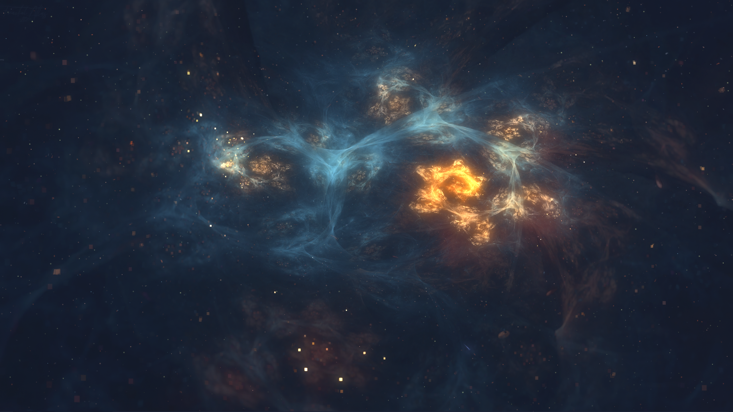 General 2560x1440 space universe abstract blue