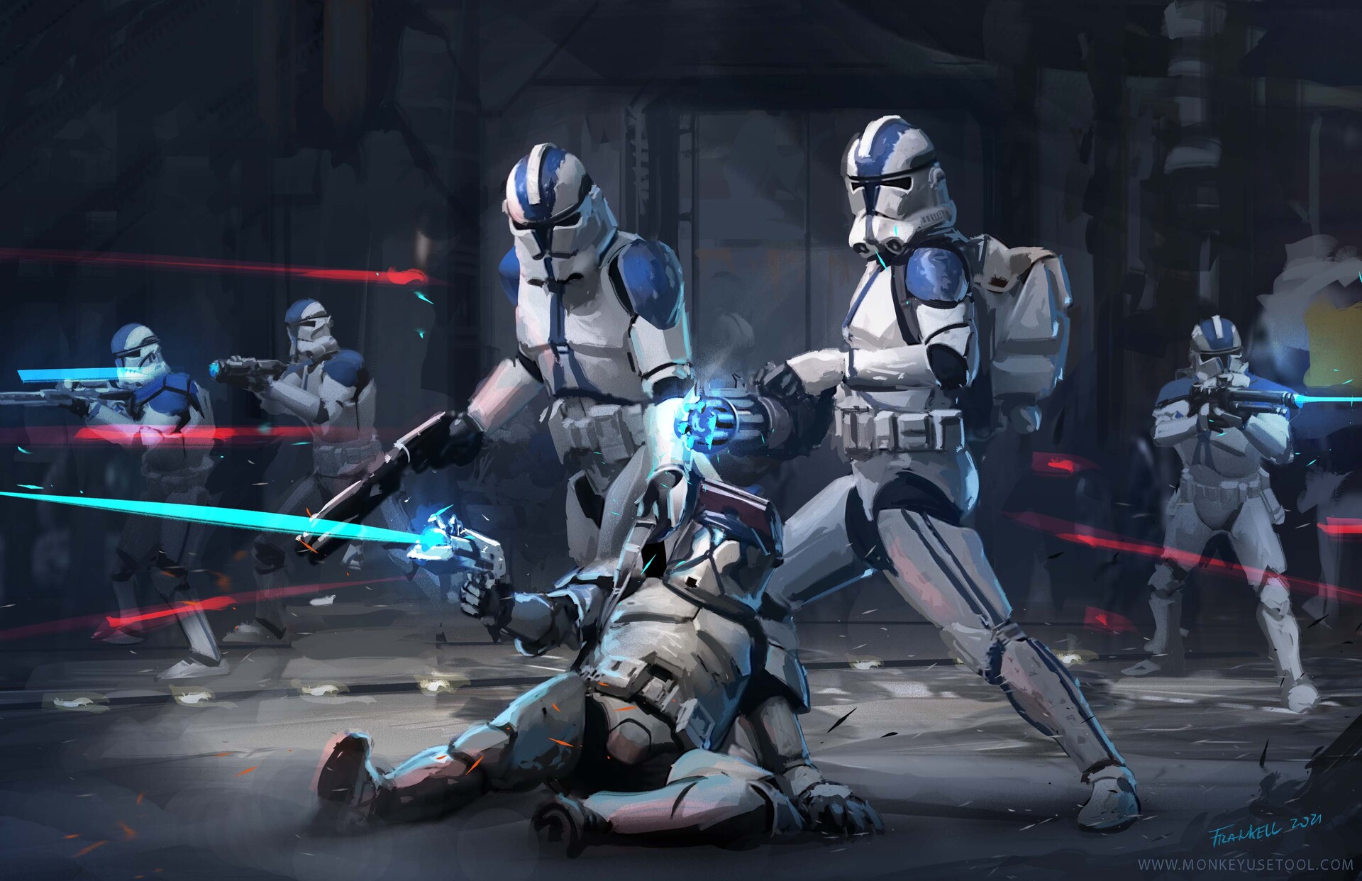 General 1920x1242 Star Wars artwork science fiction digital art clone trooper