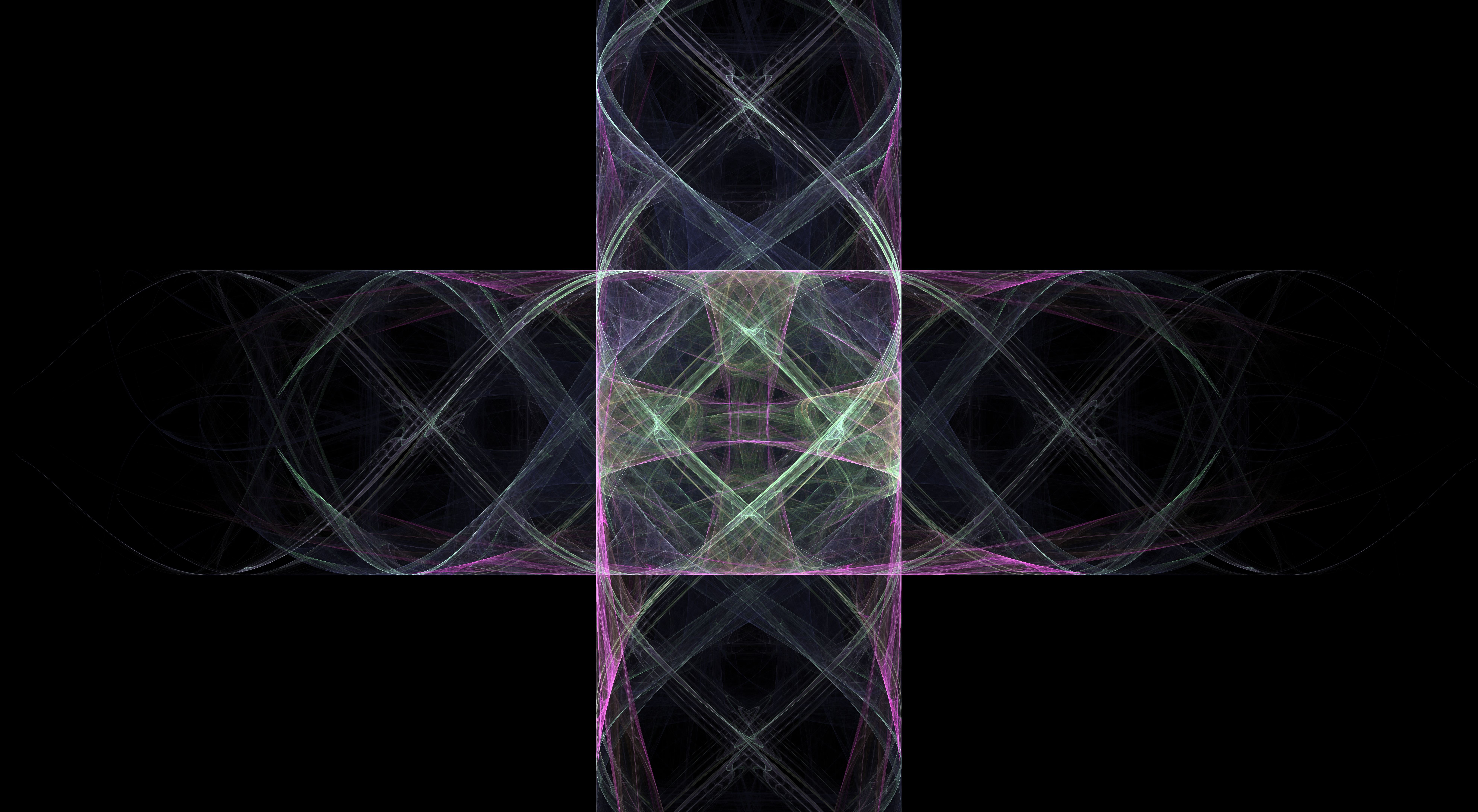 General 7860x4320 fractal fractal flame fractal flowers symmetry abstract pattern bright dark wide screen digital art simple background