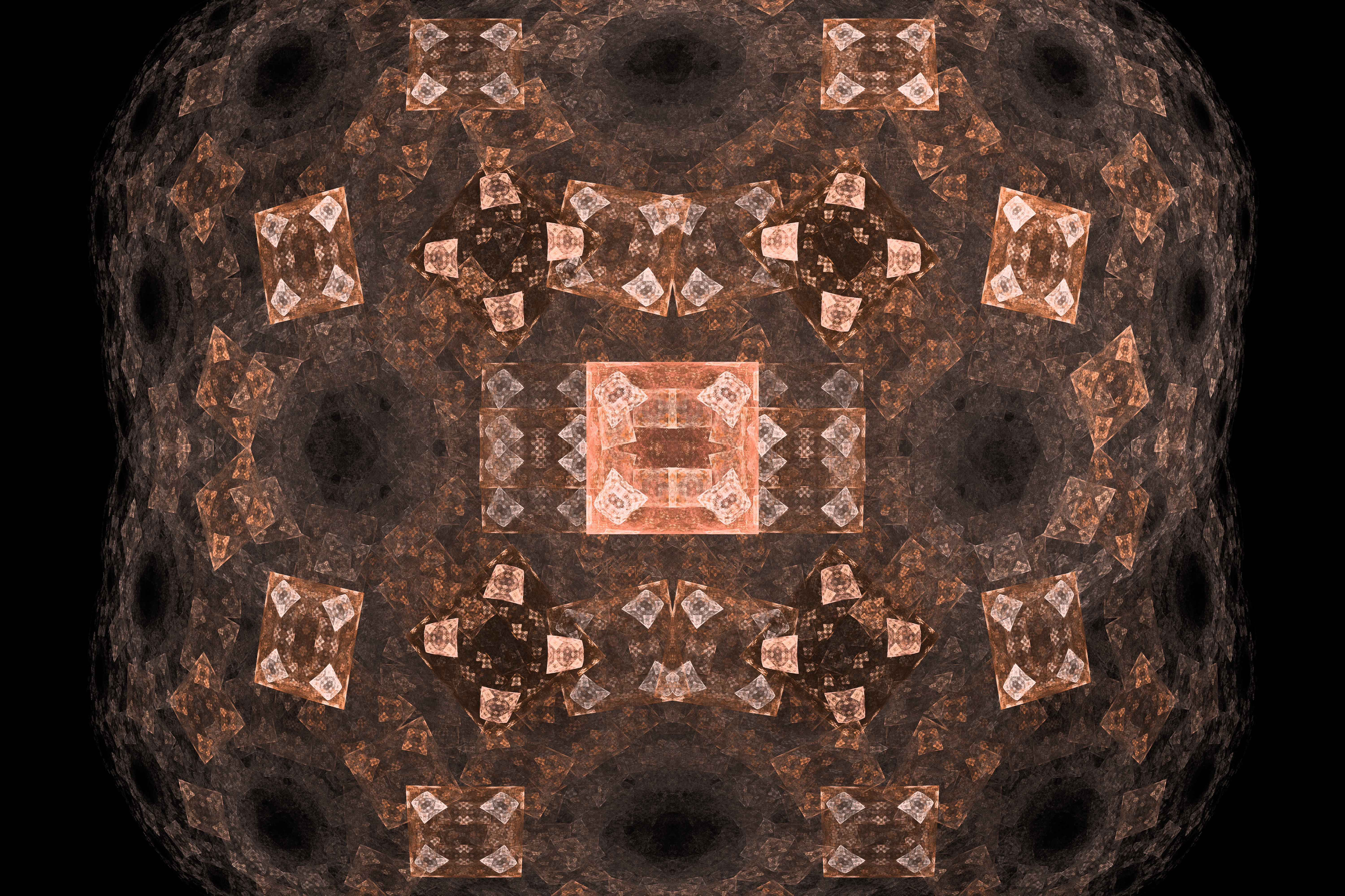 General 6000x4000 fractal abstract dark pattern symmetry gradient mathematics minimalism