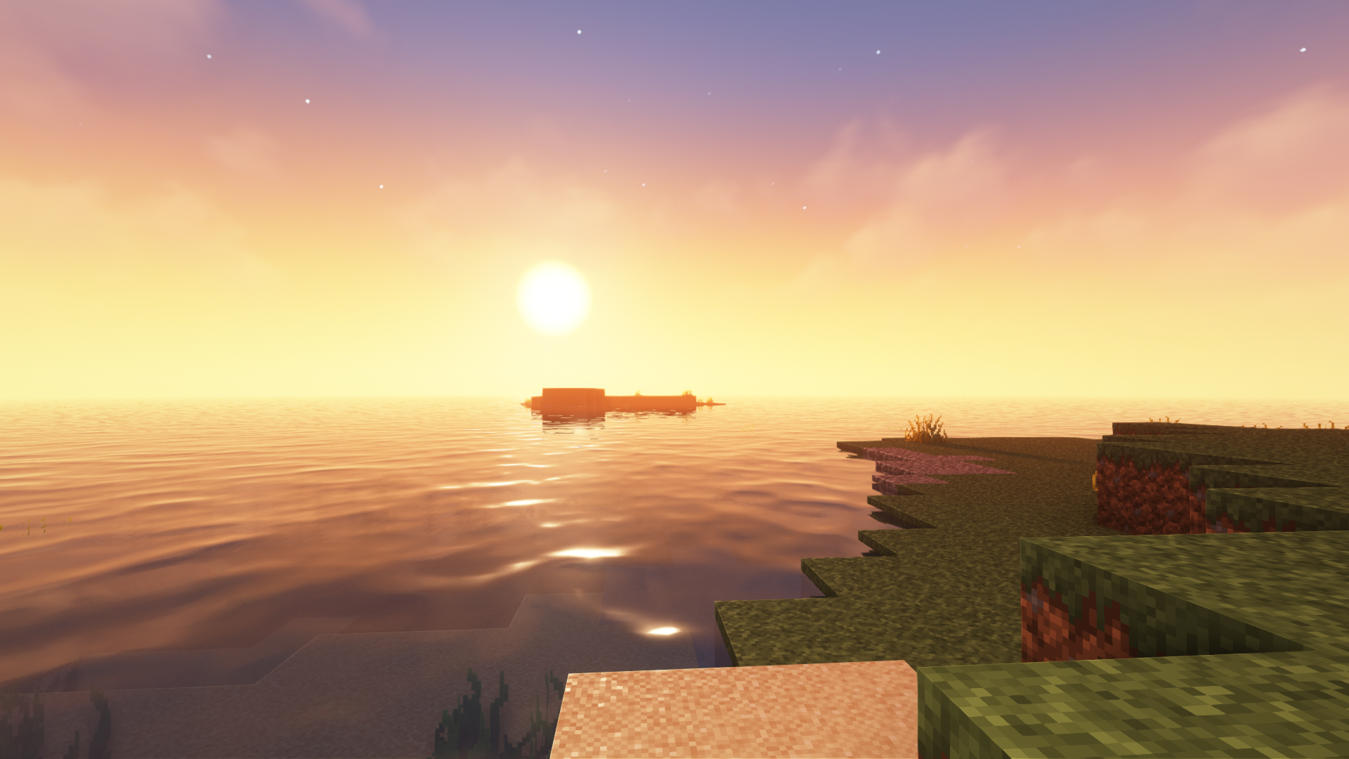 General 1920x1080 Minecraft shaders William Wythers' Overhauled Overworld nature video games water Mojang