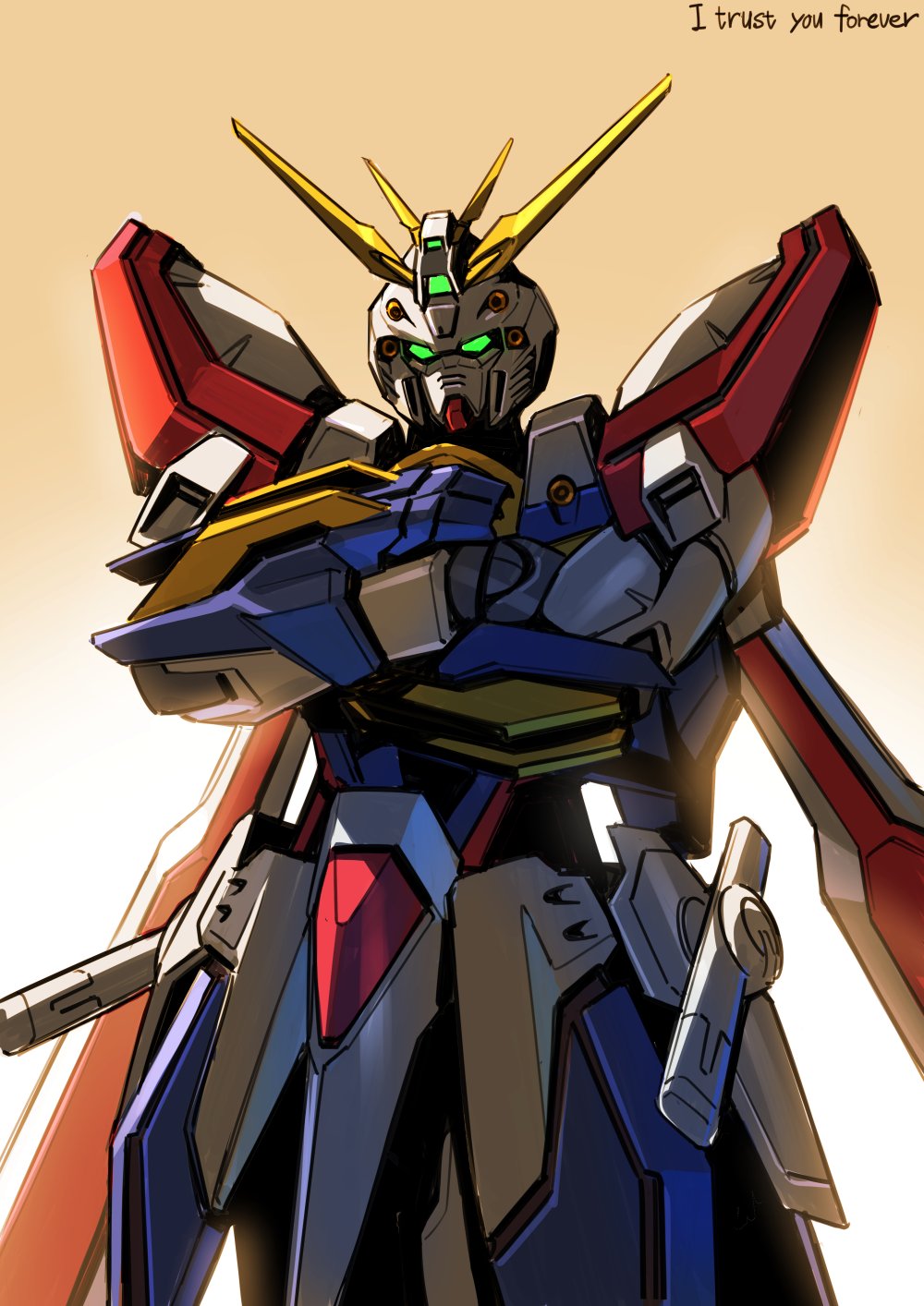 Anime 1000x1414 anime mechs Mobile Fighter G Gundam Super Robot Taisen Gundam God Gundam artwork digital art fan art